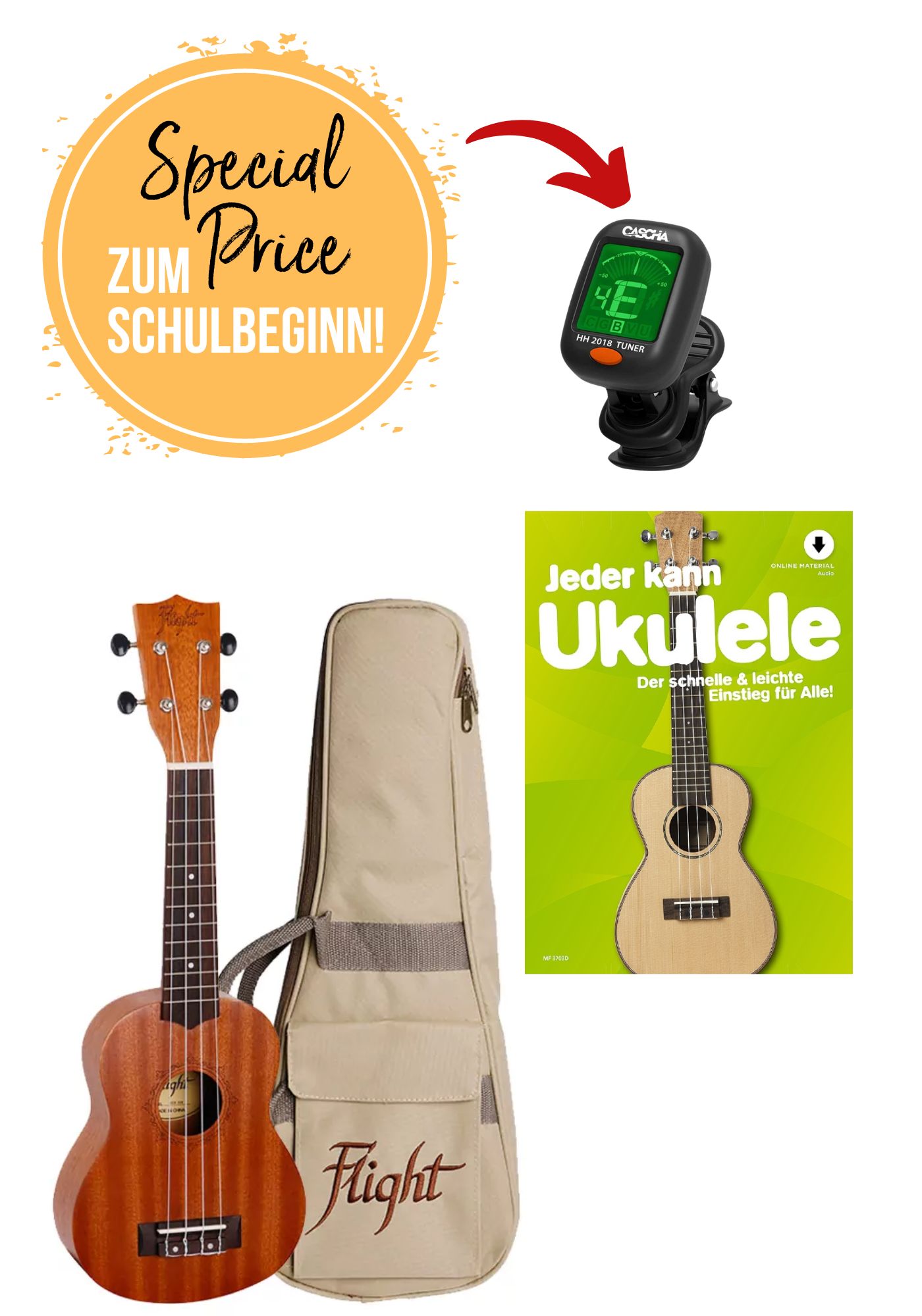 Flight Ukulele Sopran NUS-310 - SET