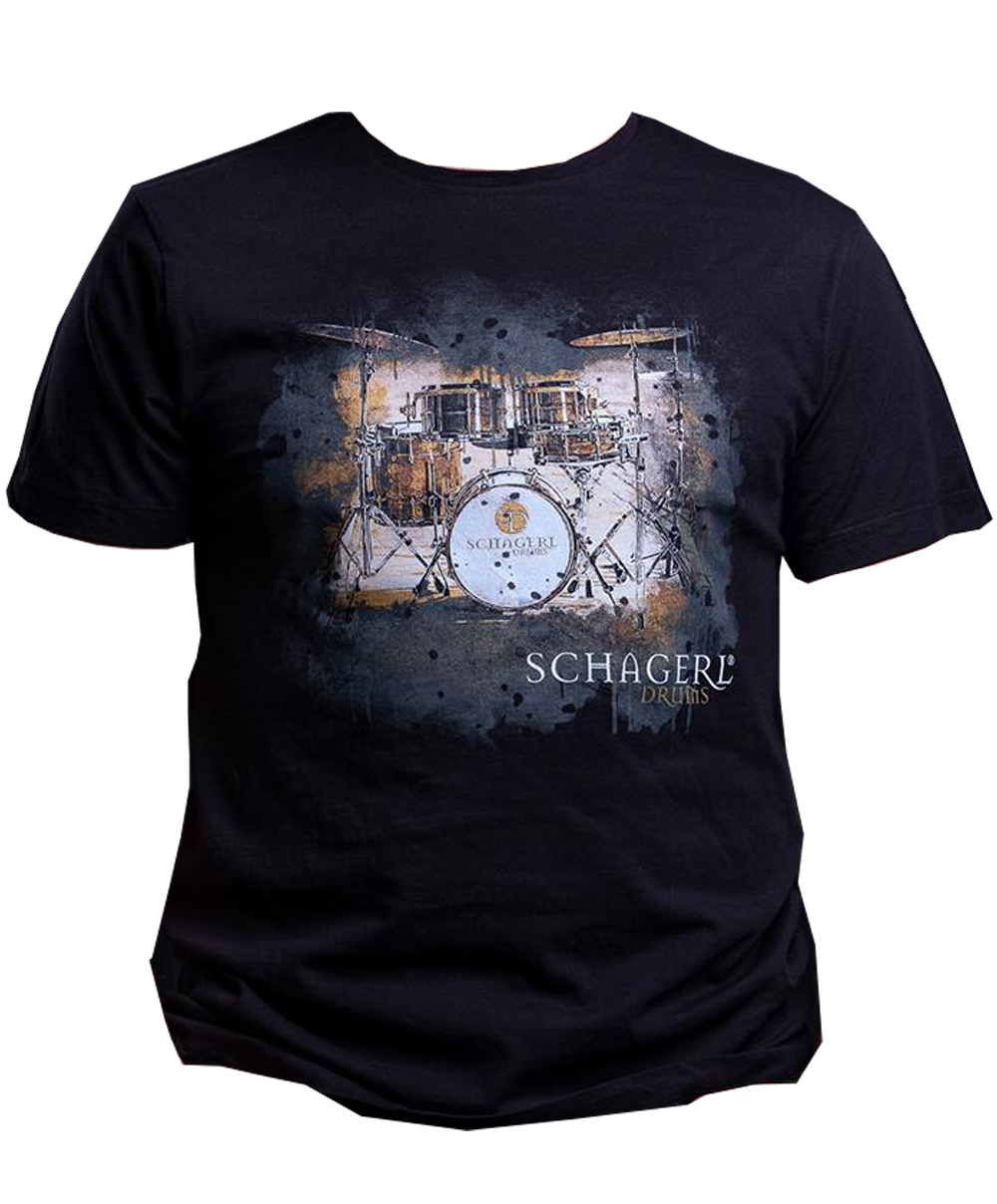Schagerl Drums T-Shirt gold/black 2019 - LARGE