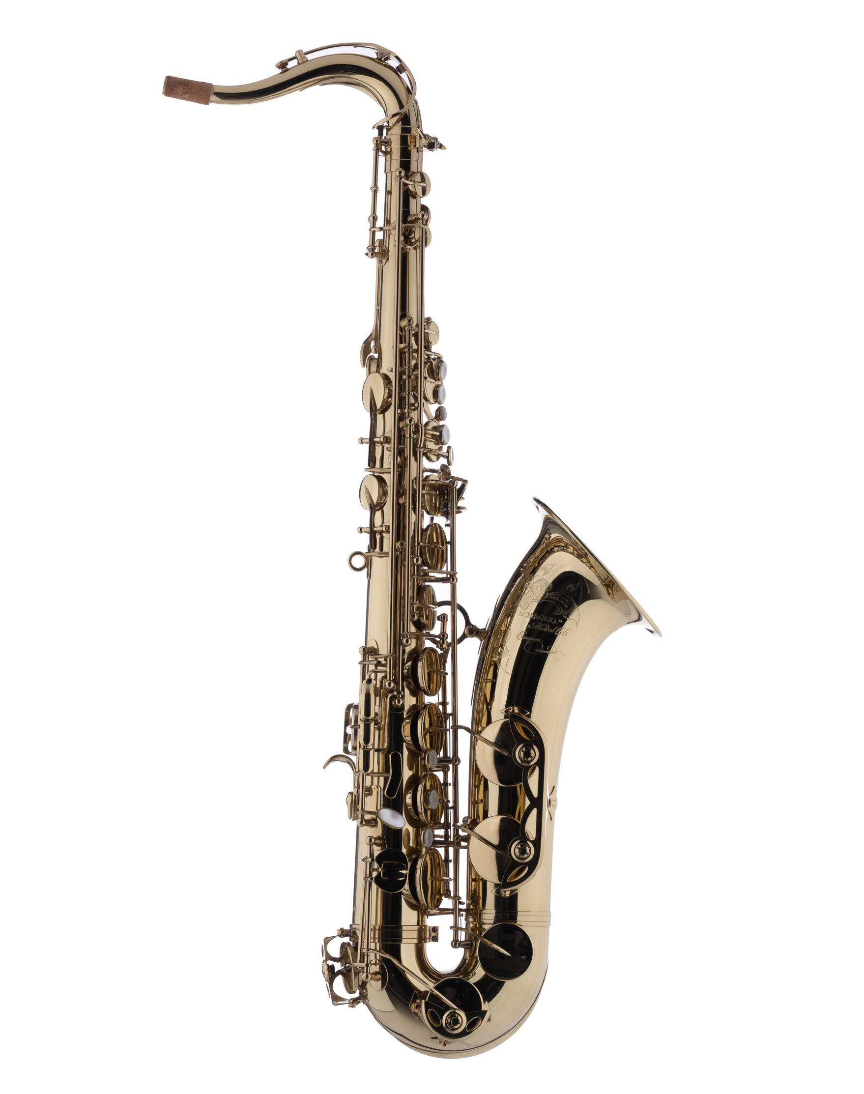 Schagerl Tenor Saxophone Model 66FL-EC, Clear lacquered