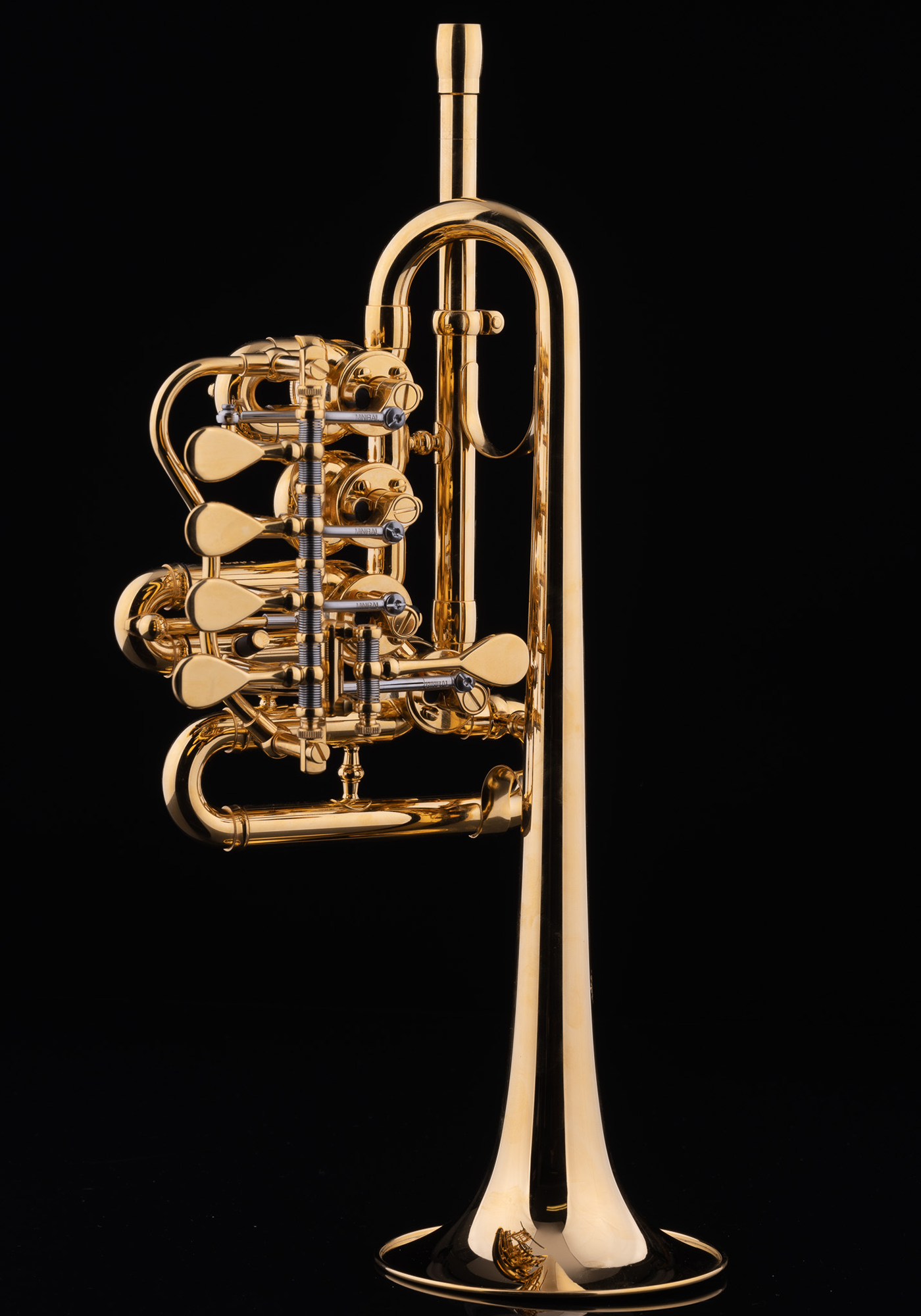 Schagerl B/A-Piccolotrompete "BERLIN" vergoldet