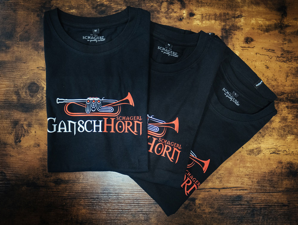 Schagerl Gansch Horn T-Shirt black LARGE 2019