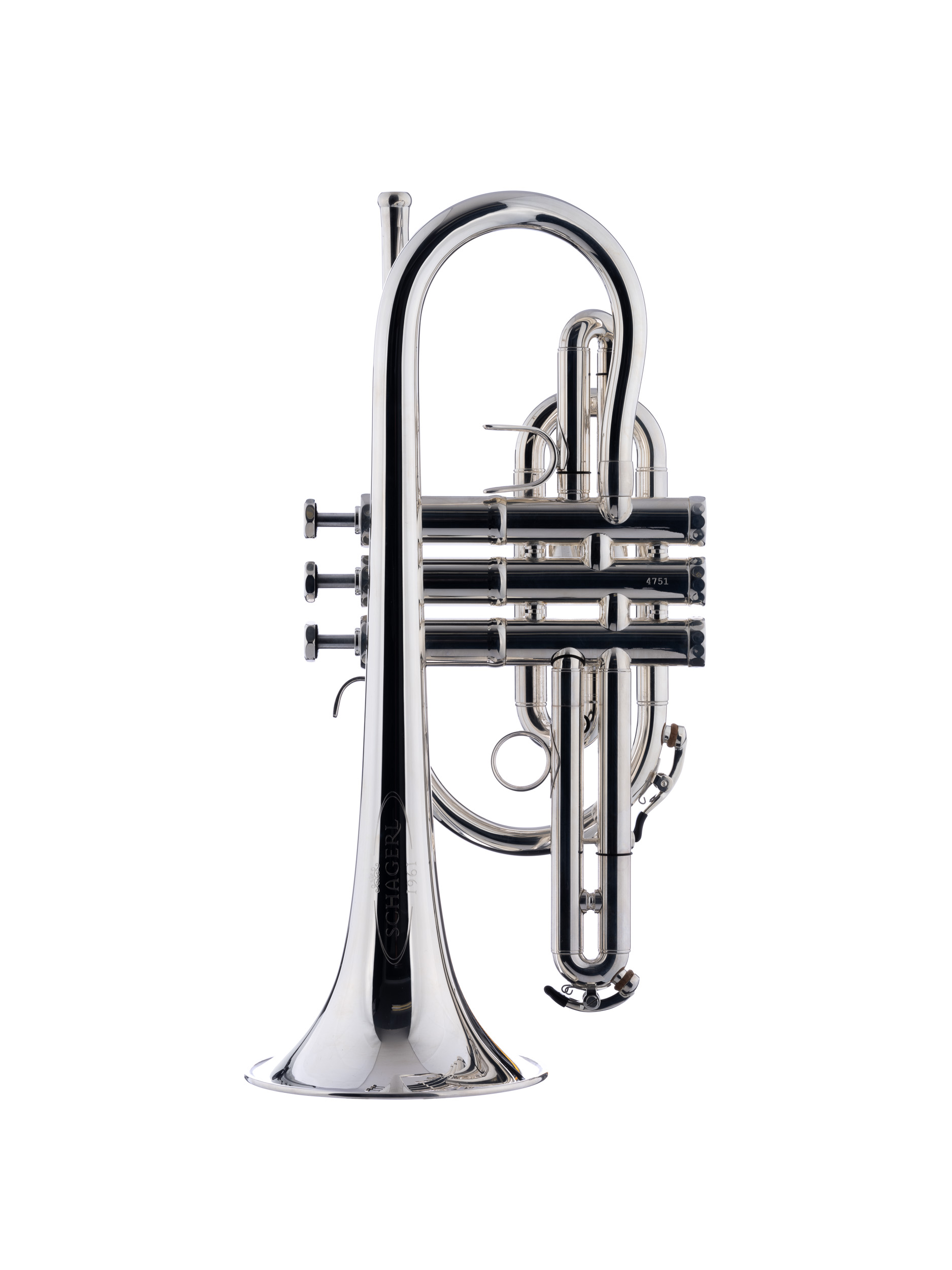 Schagerl B-Cornet " 1961" silver plated Schagerl B-Cornet " 1961" silver plated