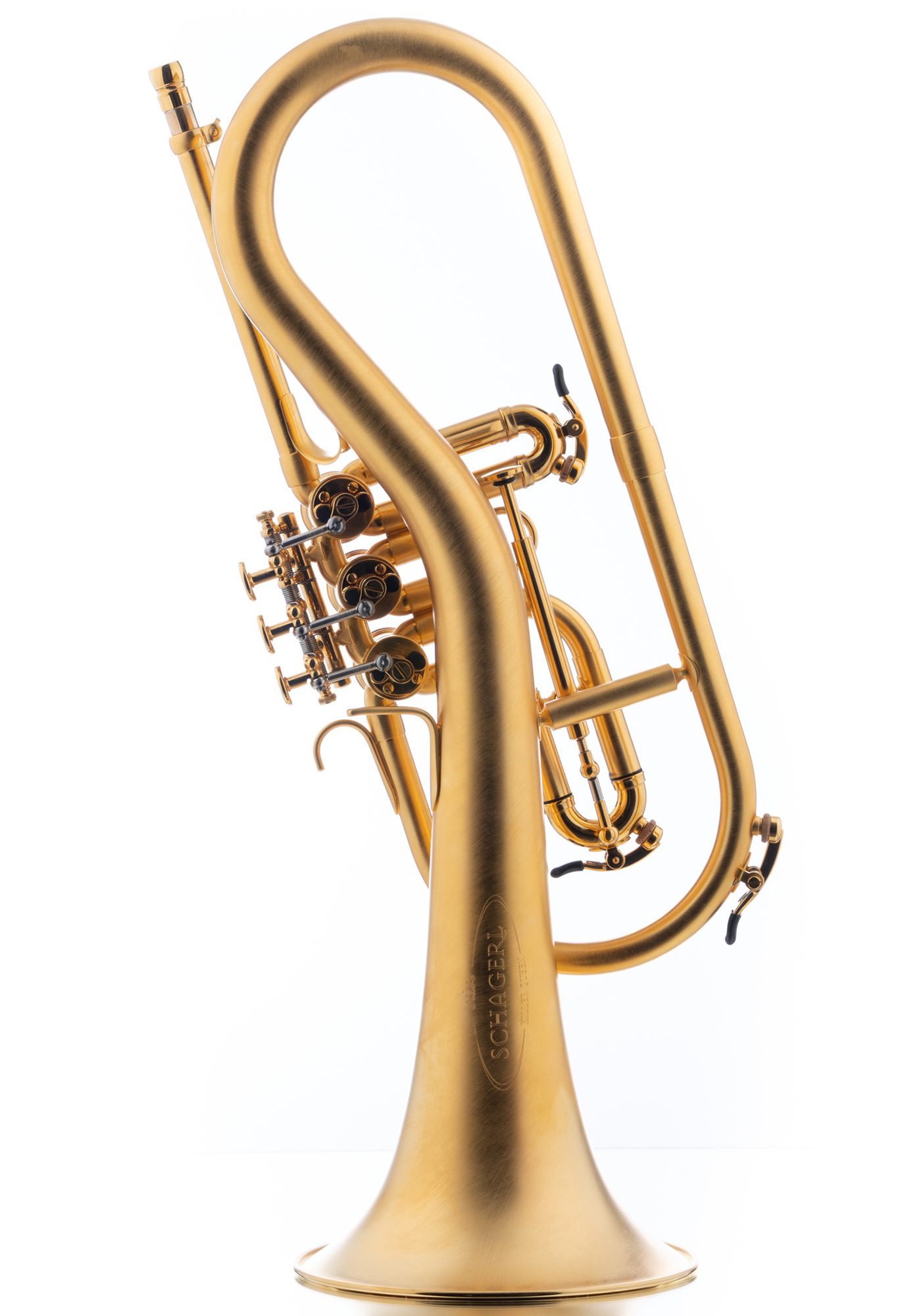 Schagerl Flugelhorn "KILLERQUEEN" scratched gold