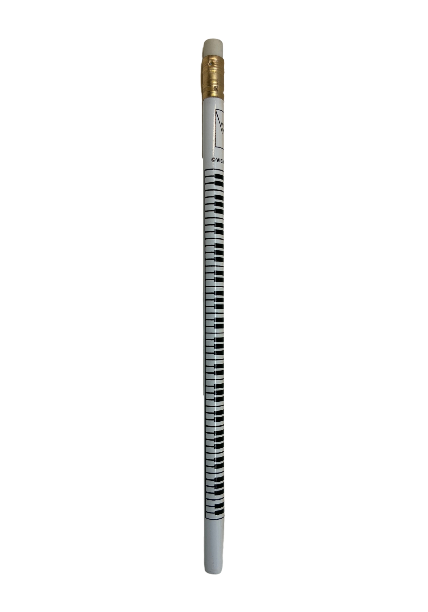 Pencil with keyboard design, white Pencil with keyboard design, white