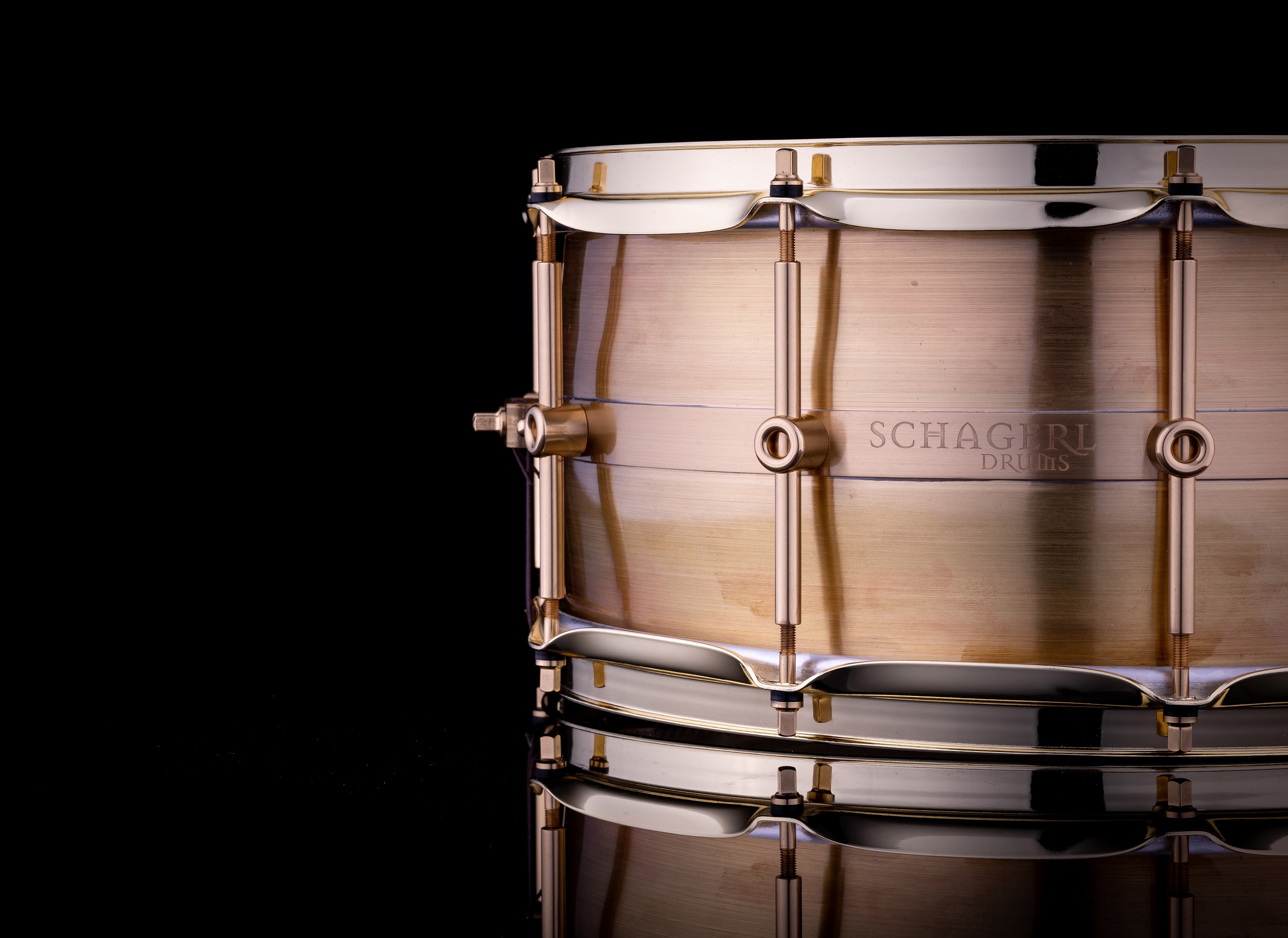 Schagerl Antares Snare Drum 14"x6,5" Brass Lacquered