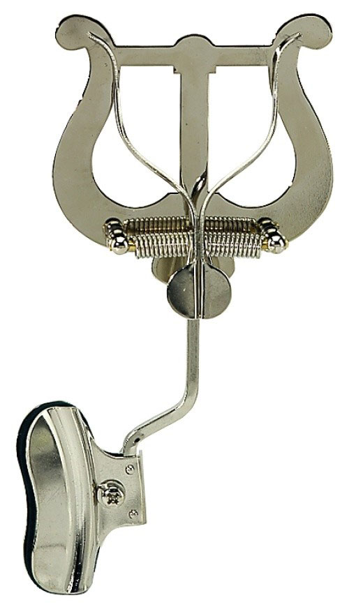 Marching Lyre for Trombone (on Bell), nickel plated