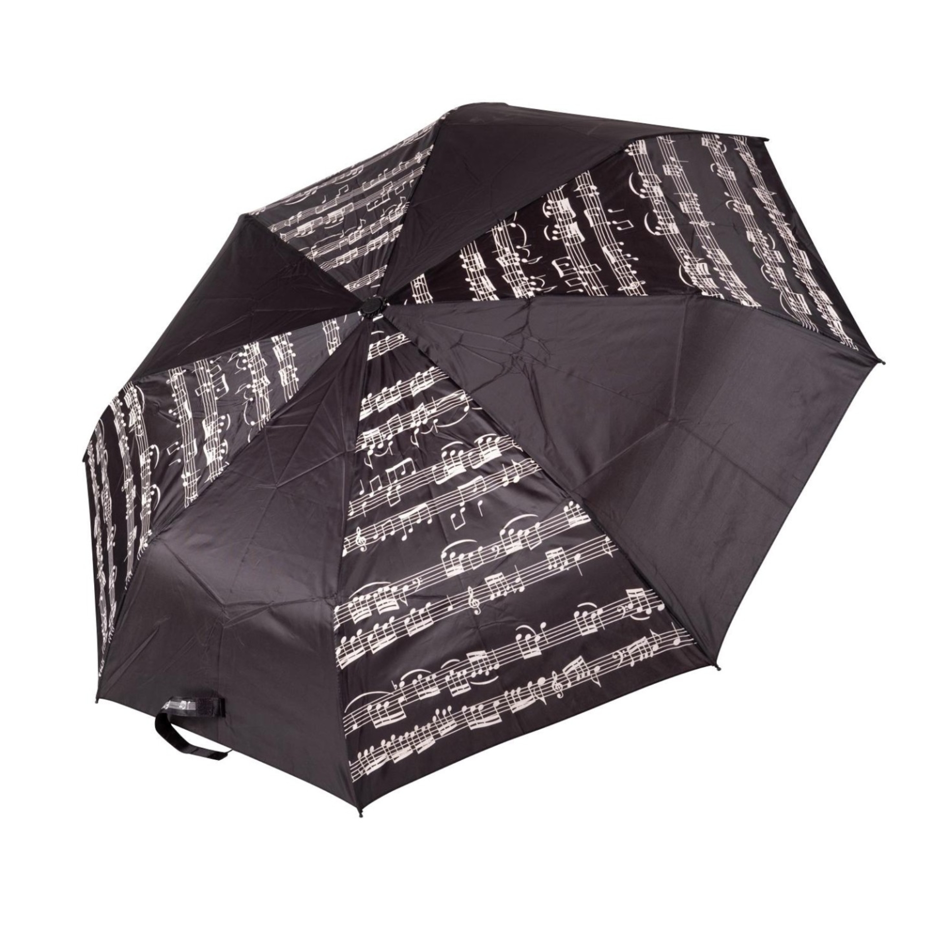 Umbrella - automatic stick umbrella with notes and staves