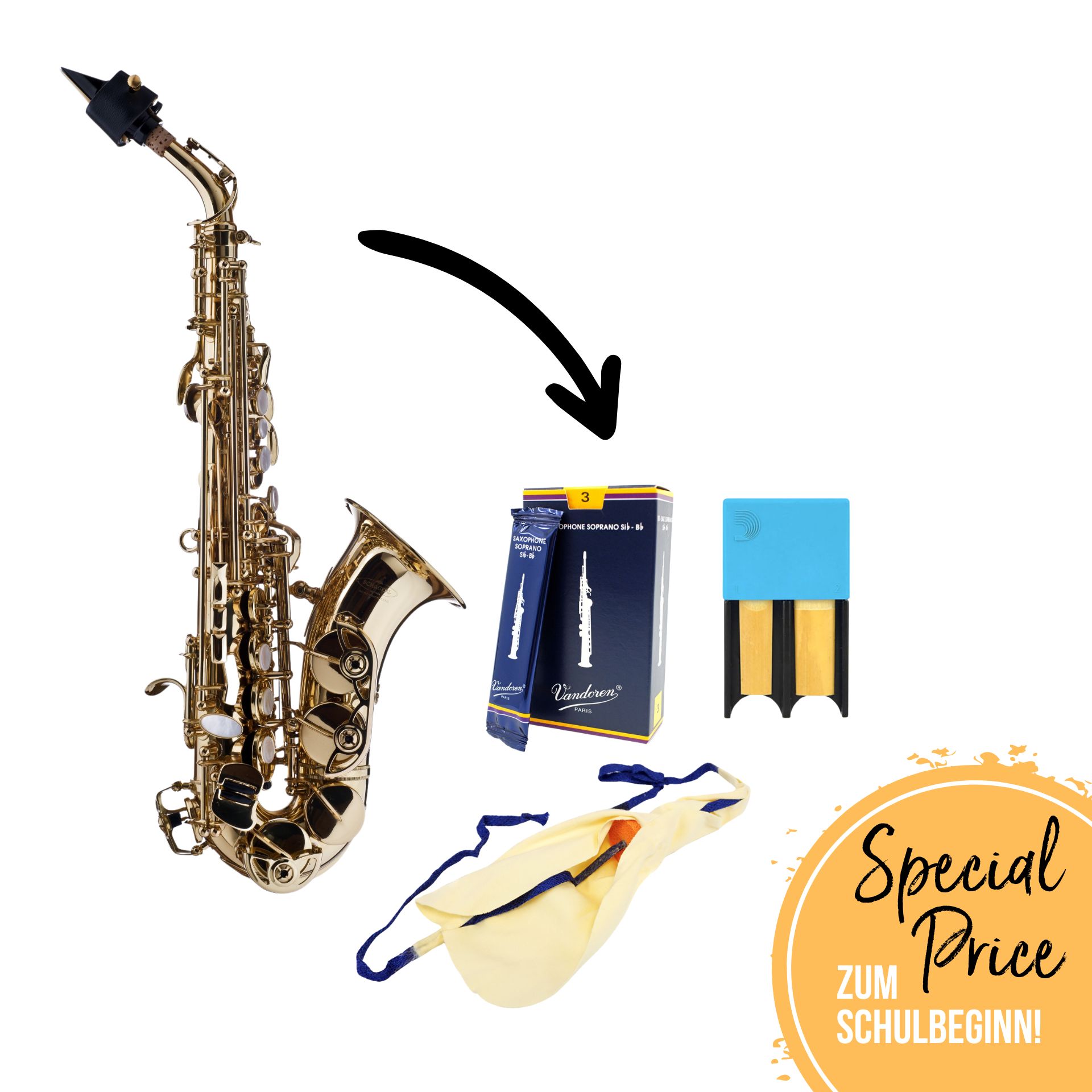 Schagerl Superior Sopransaxophon SC-1L goldlackiert
