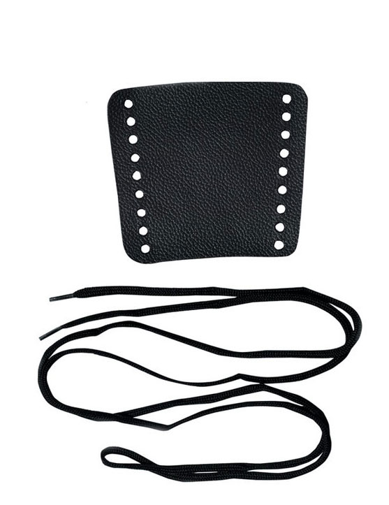 Hand Protect for Flugelhorn, leather, string fastener