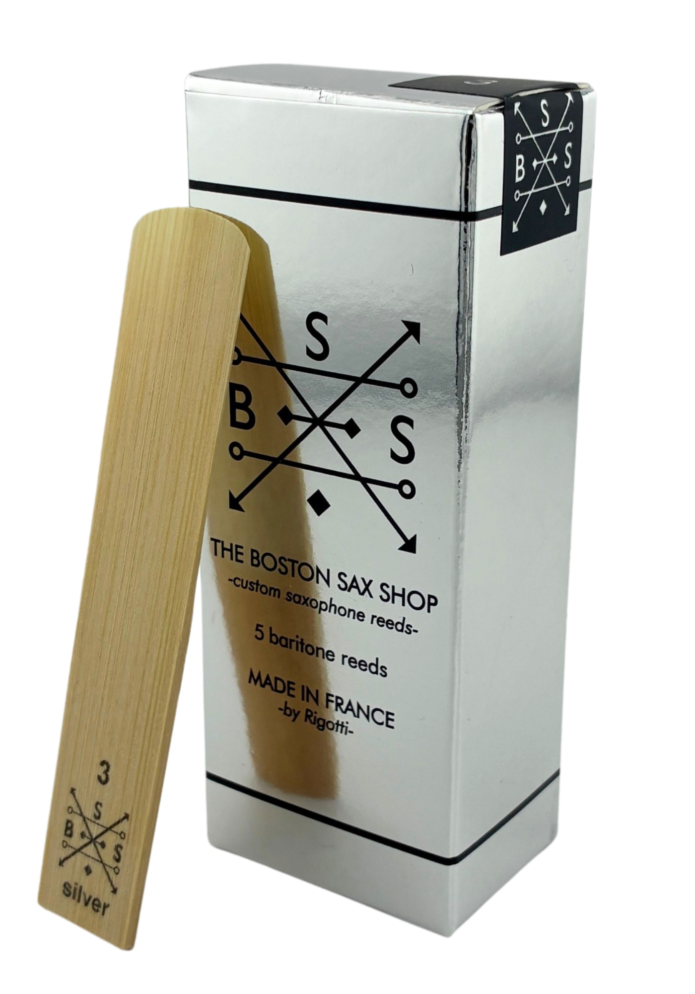 Boston Sax Shop Custom Silver Label Baritone Reeds 2 1/2