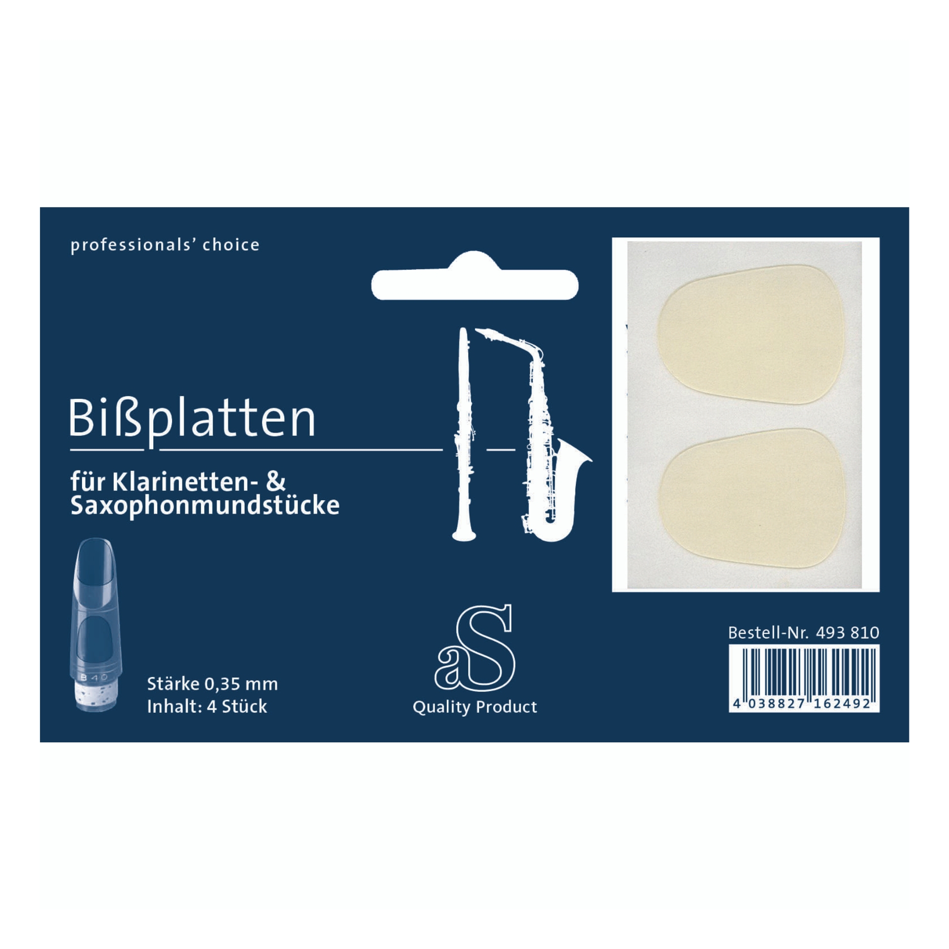 aS Bite Plates transparent 0.35 mm