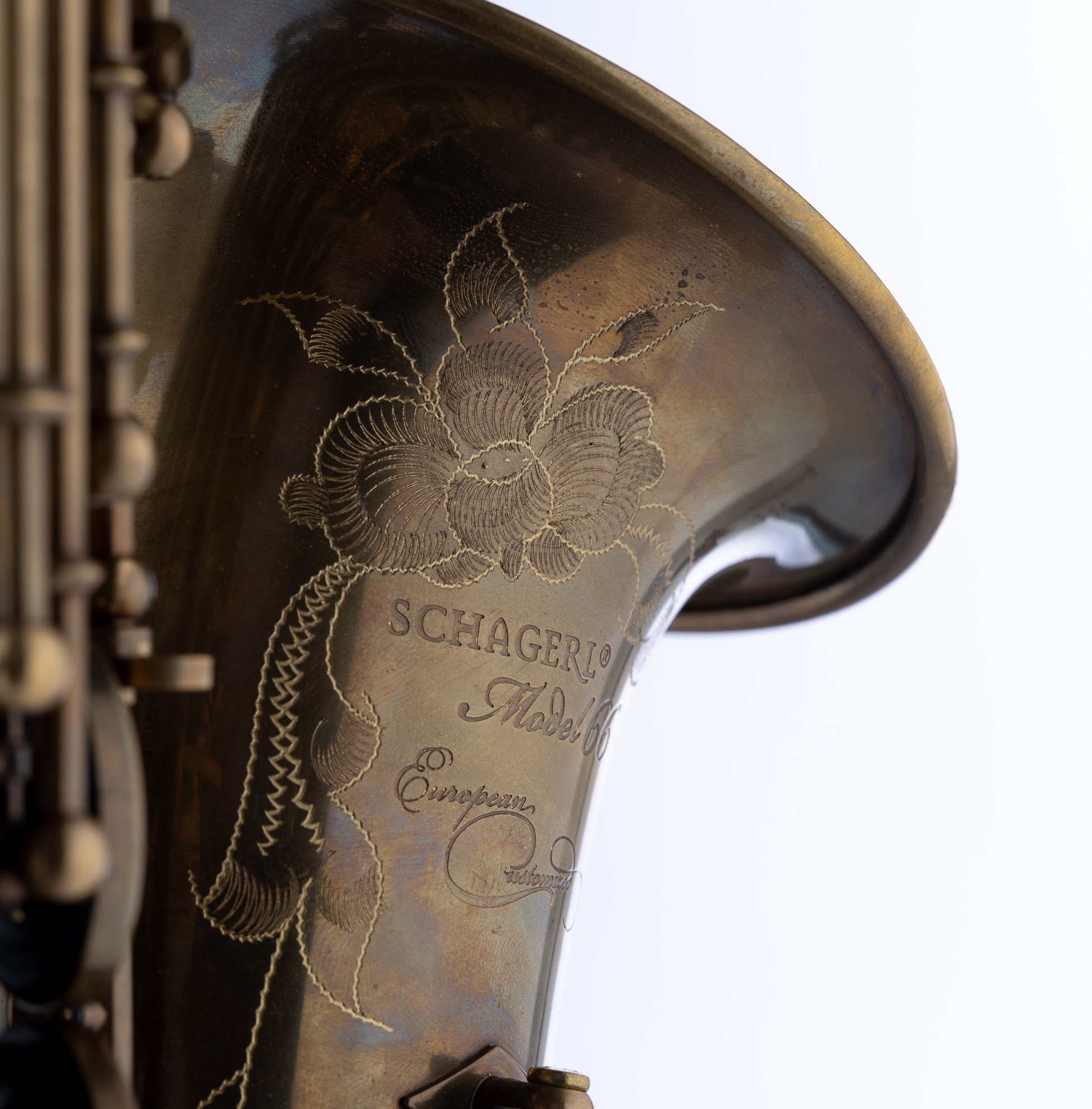 Schagerl Altsaxophon Model 66FV-EC, unlackiert Vintage