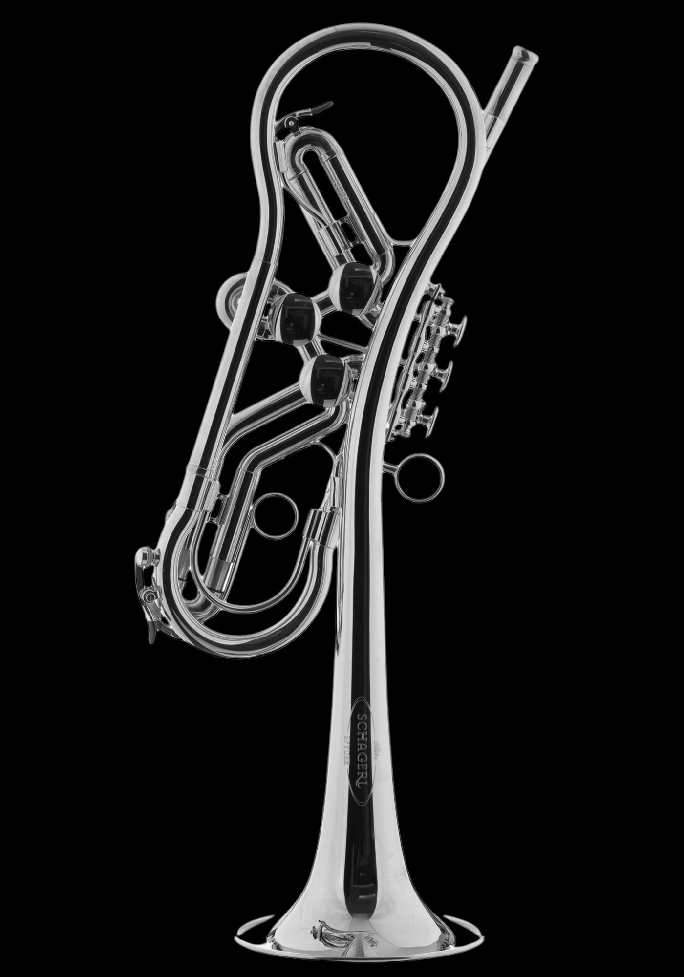 Schagerl Bb-Trumpet SPYDER silver plated 