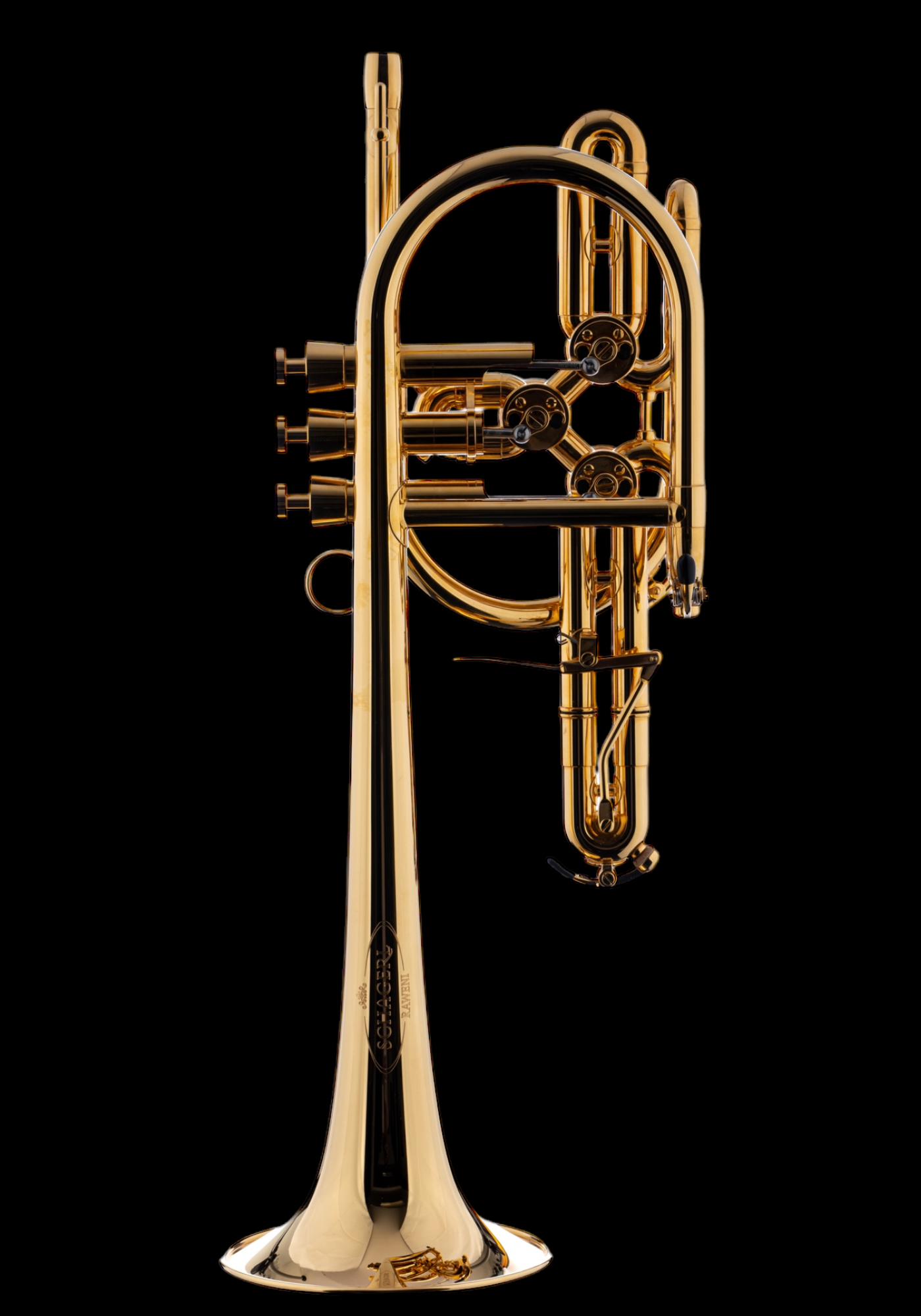 Schagerl Bb-Trumpet "RAWENI" gold plated 