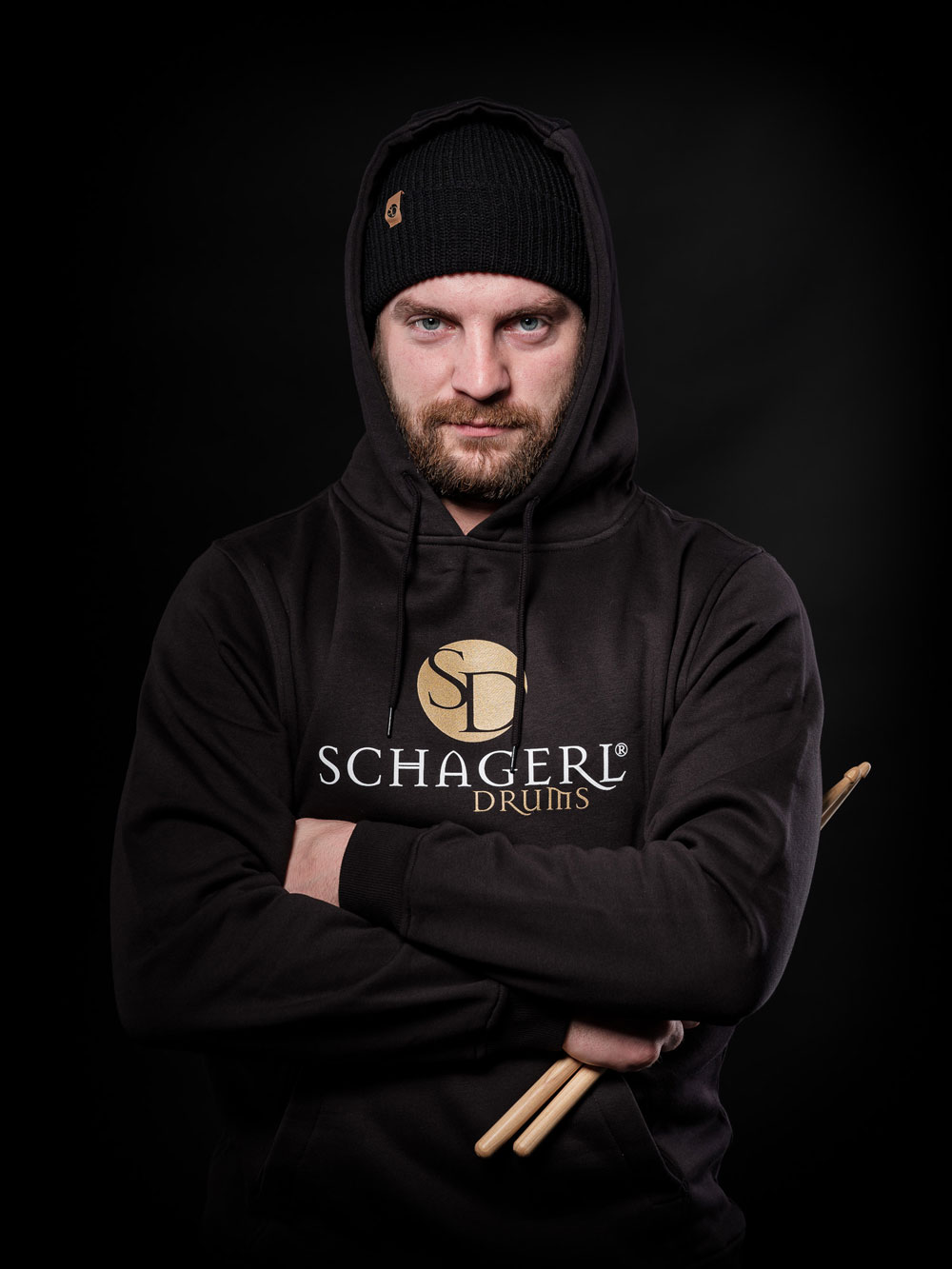 Schagerl Drums Hoodie black 2019 - XLARGE
