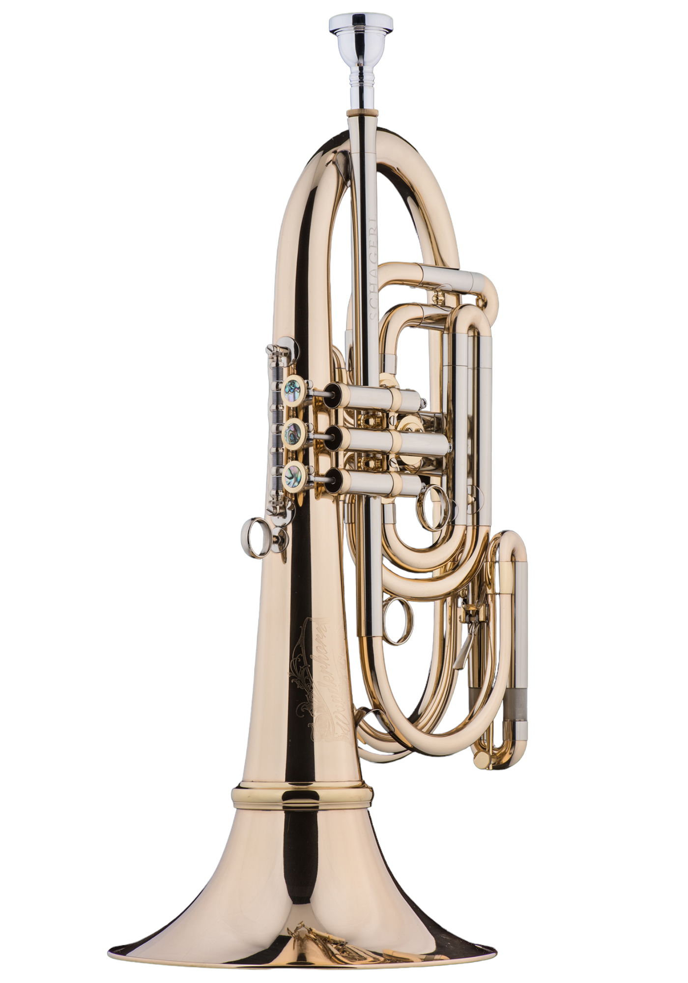 Schagerl Bb-Basstrumpet "WUNDERHORN" lacquered Schagerl Bb-Basstrumpet "WUNDERHORN" lacquered