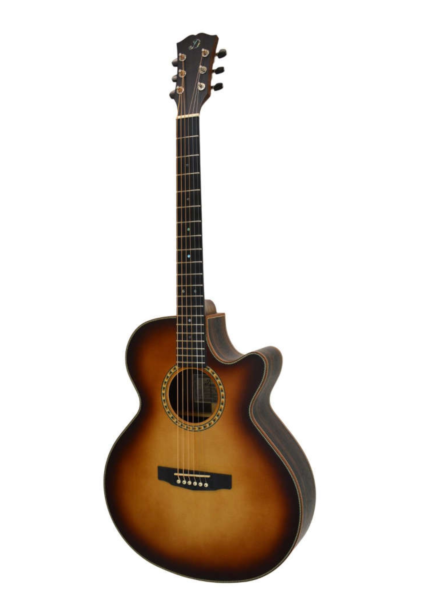 Dowina Westerngitarre ME-GACE-LB mit Tonabnehmer Sunburst