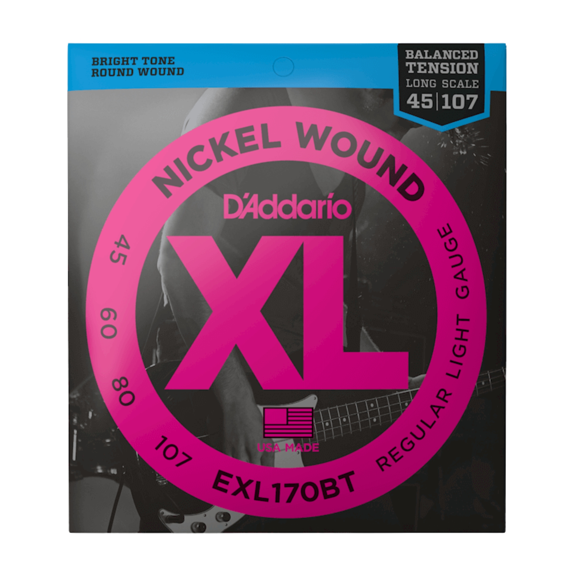 D Addario E-Bass Saitensatz EXL170BT Nickel Wound/4Saiter