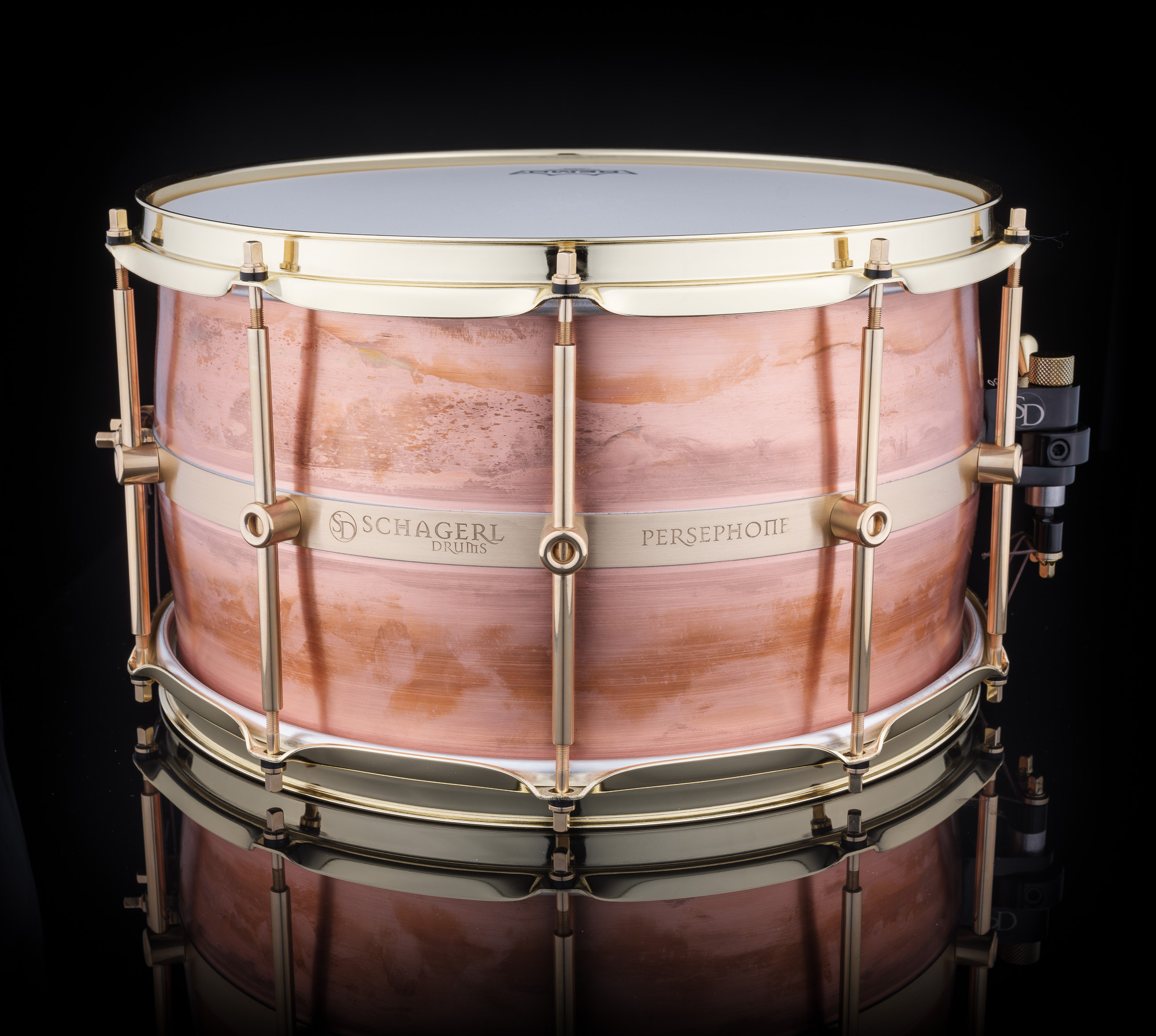 Schagerl Persephone Snare Drum 14"x8" Copper, Raw