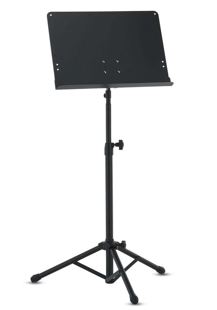 BSX orchestra music stand, foldable, black, full top