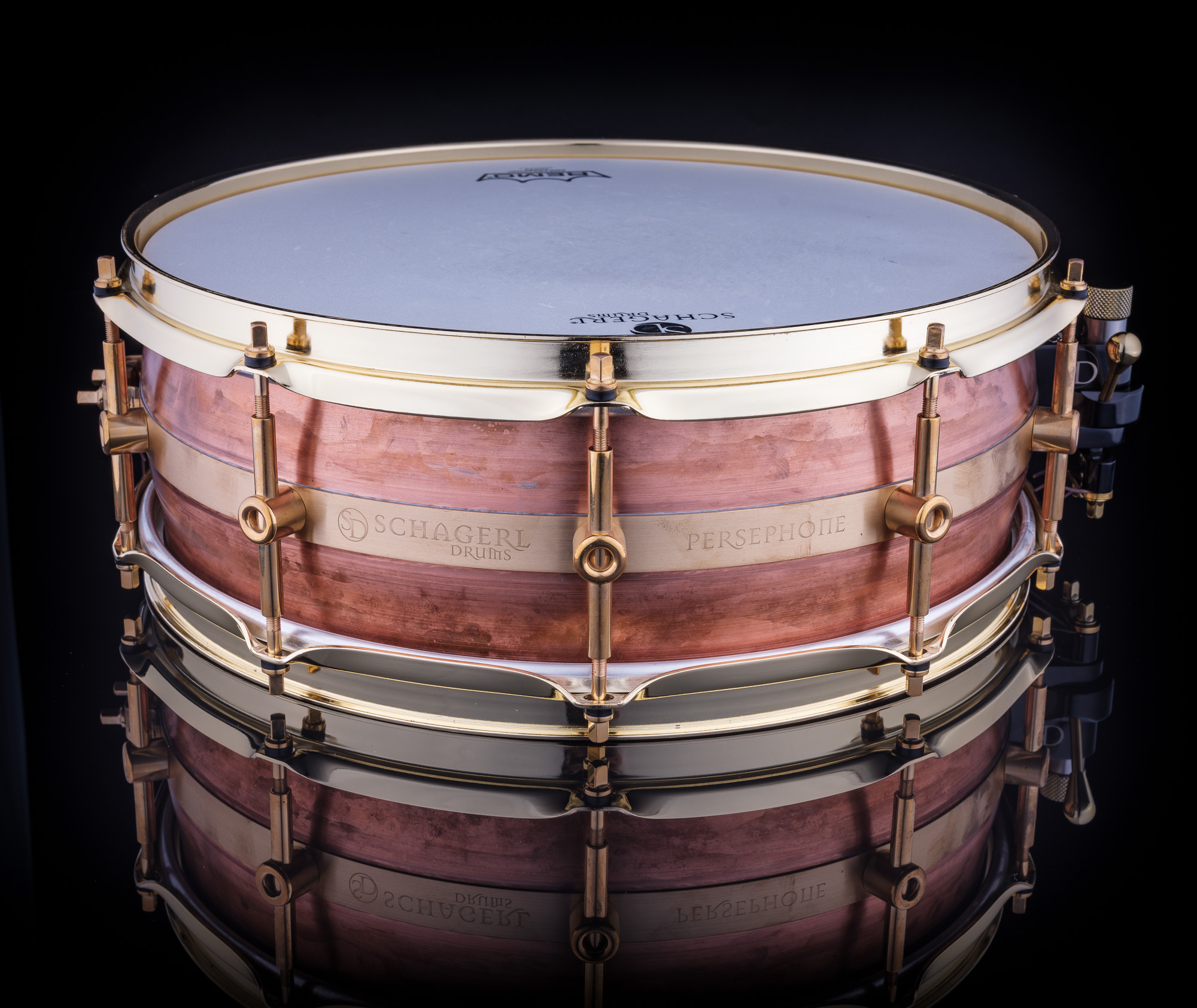 Schagerl Persephone Snare Drum 14"x5" Copper, Raw