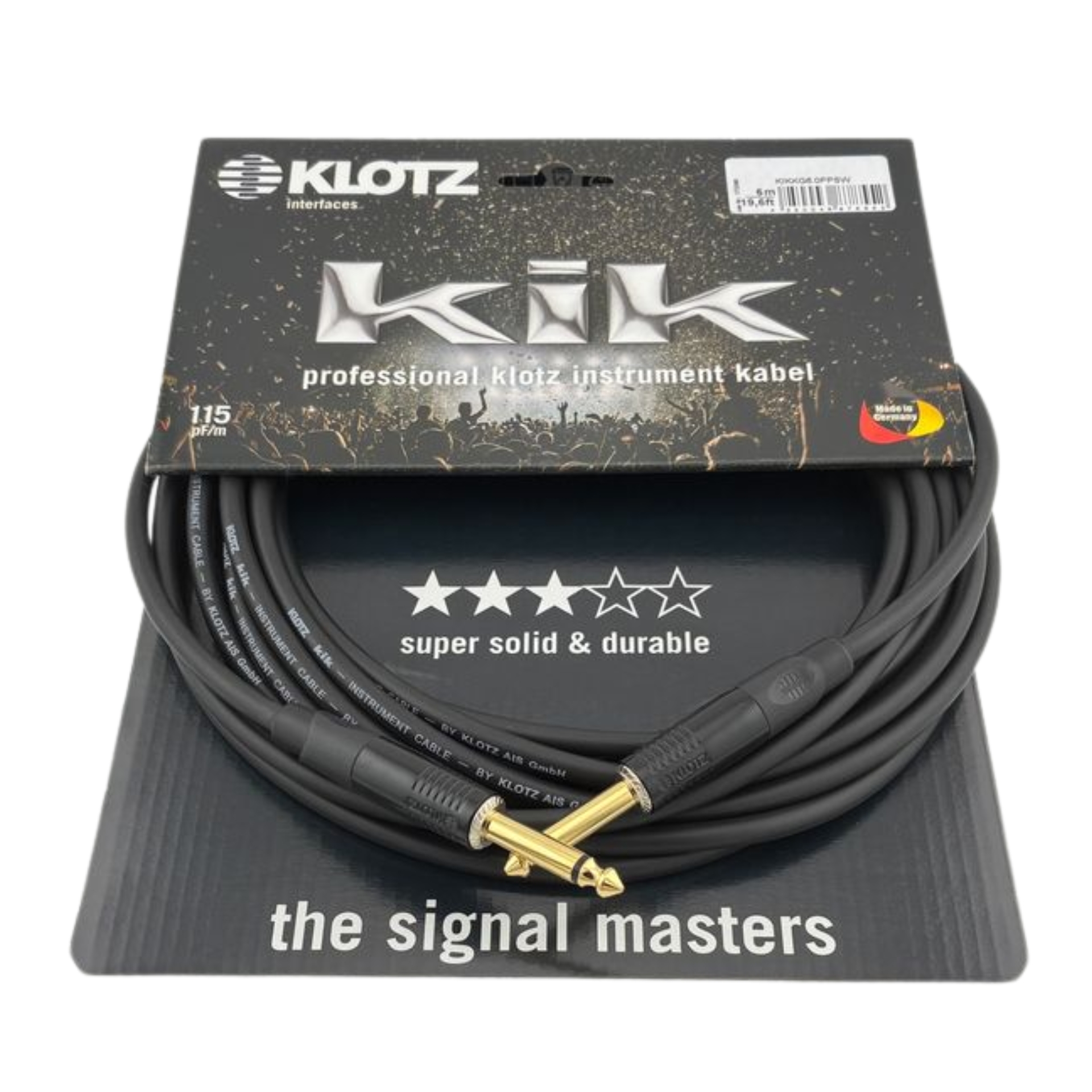 Klotz instrument cable 6m KIK Pro
