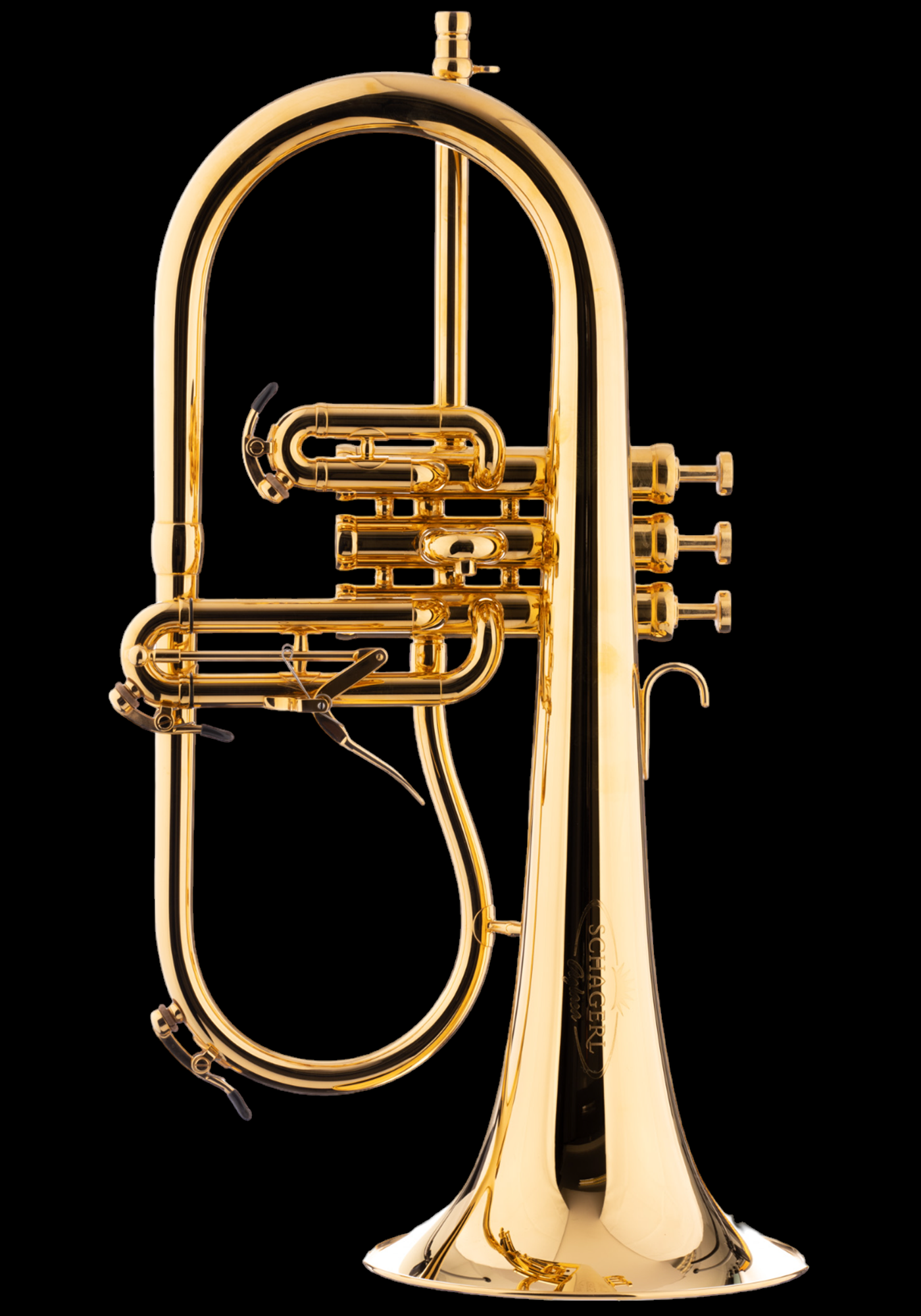 Schagerl Flugelhorn "AGLAEA" gold plated