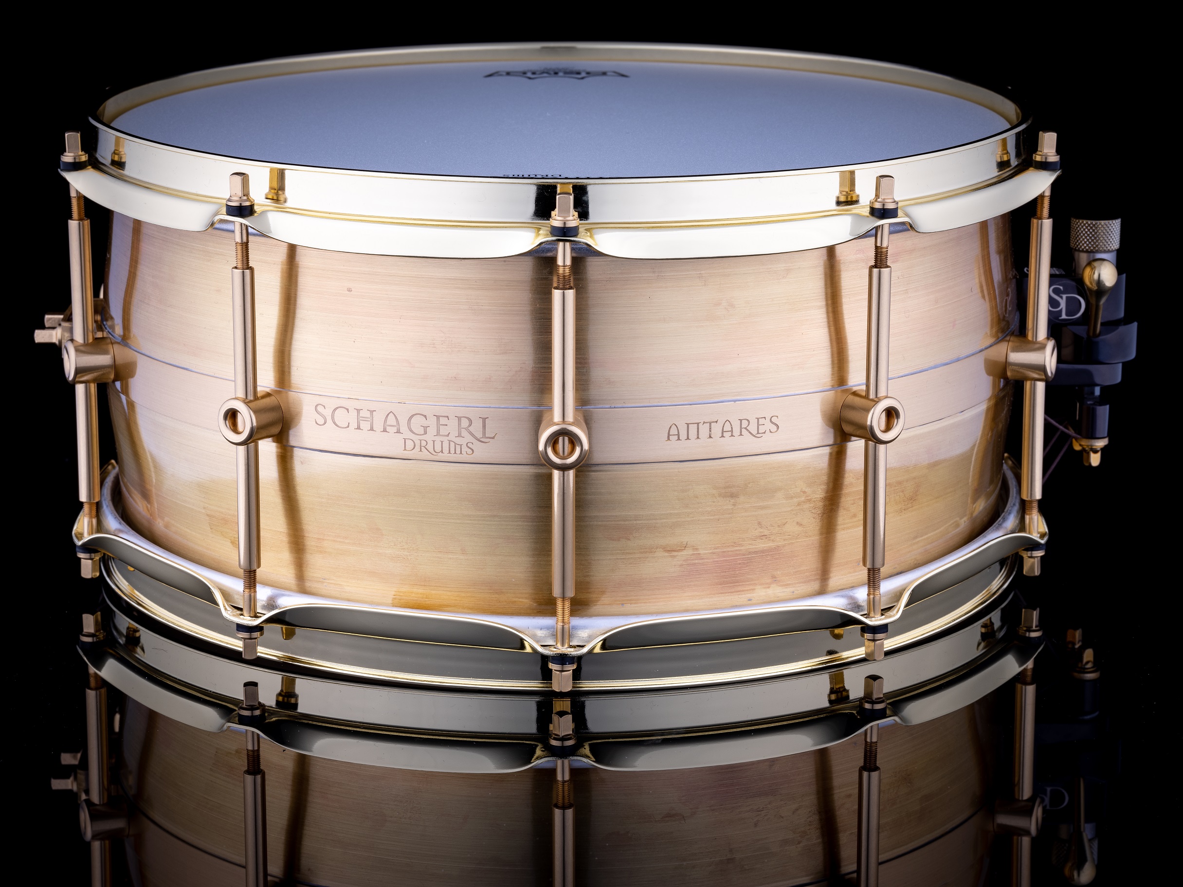 Schagerl Antares Snare Drum 14"x6,5" Brass Lacquered