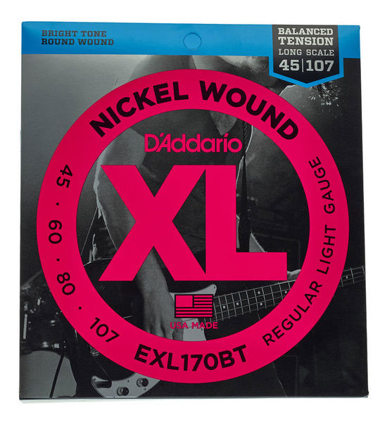 D Addario E-Bass Saitensatz EXL170BT Nickel Wound/4Saiter