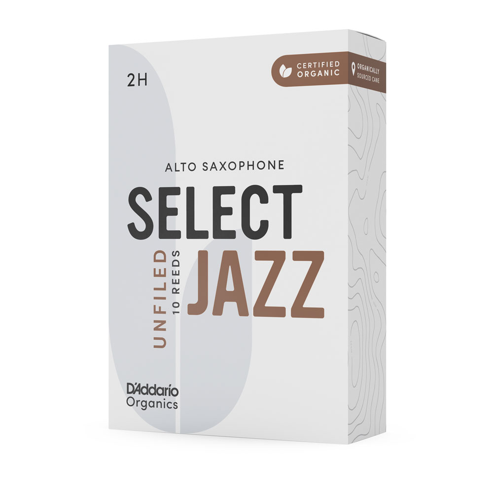 D Addario Organics Jazz Select Alto Sax Reeds unfiled 