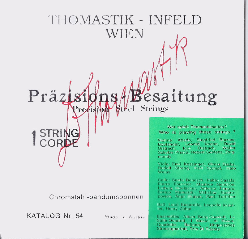 Thomastik Präzision Violinsaitensatz 1/2 Nr. 524