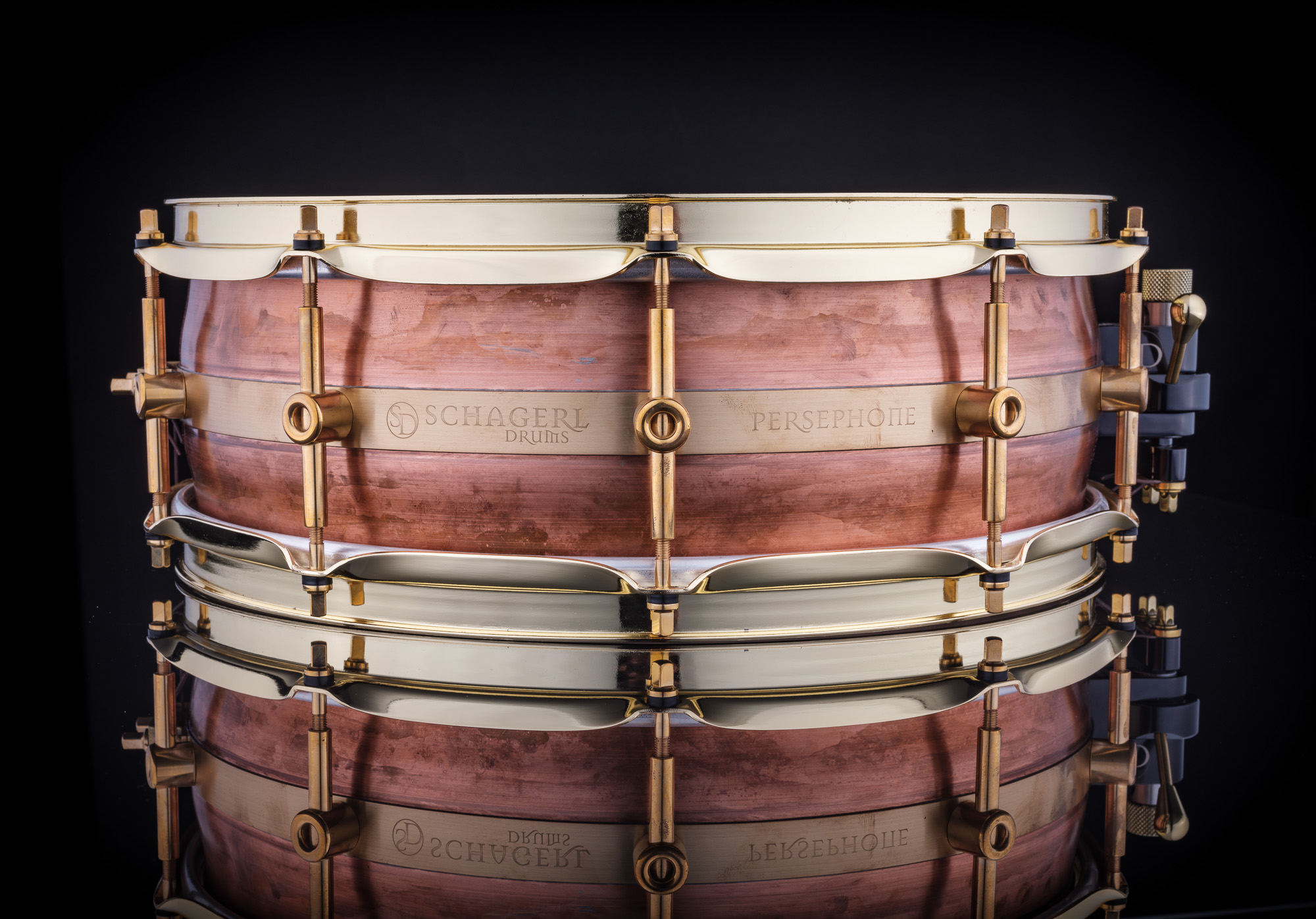 Schagerl Persephone Snare Drum 14"x5" Copper, Raw