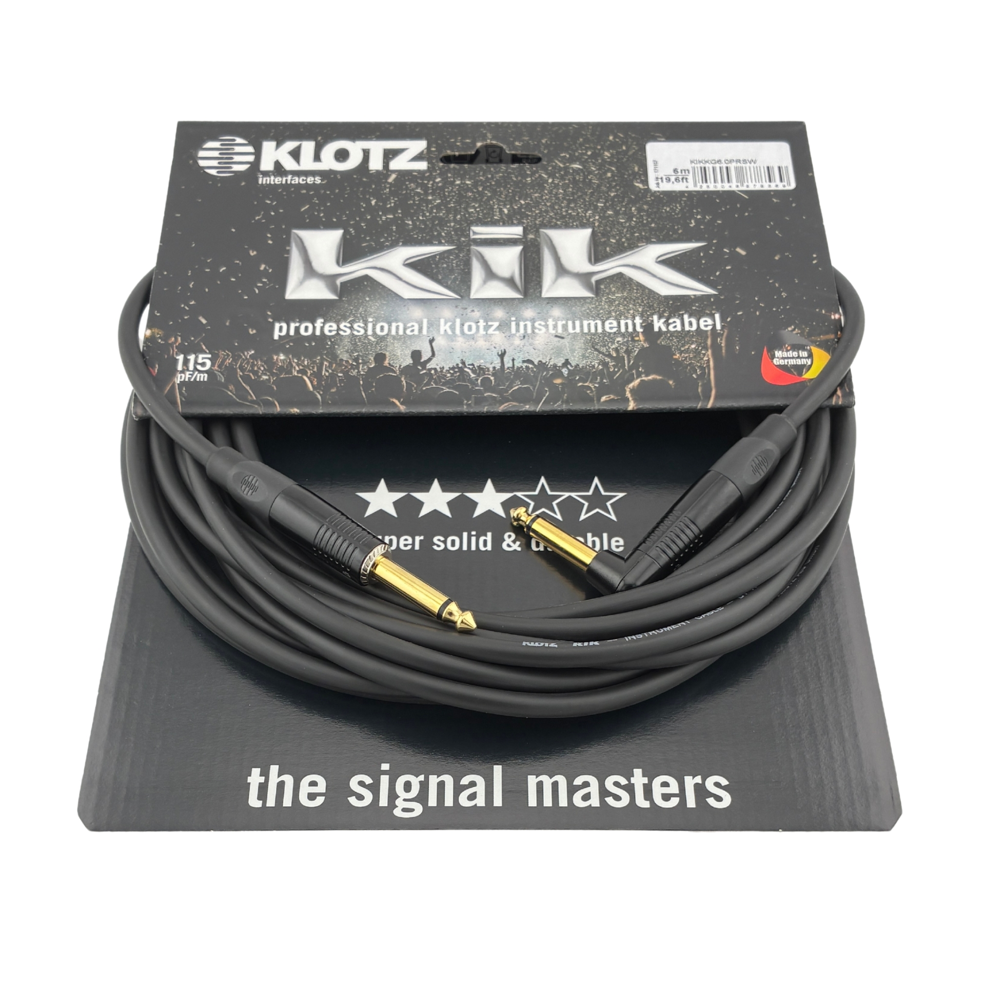 Klotz Instrument Cable 3m KIK Pro Angled 