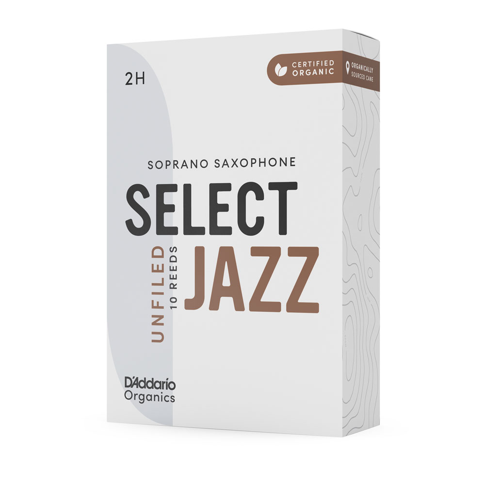 D Addario Organics Jazz Select Soprano Sax Reeds #2h unfiled