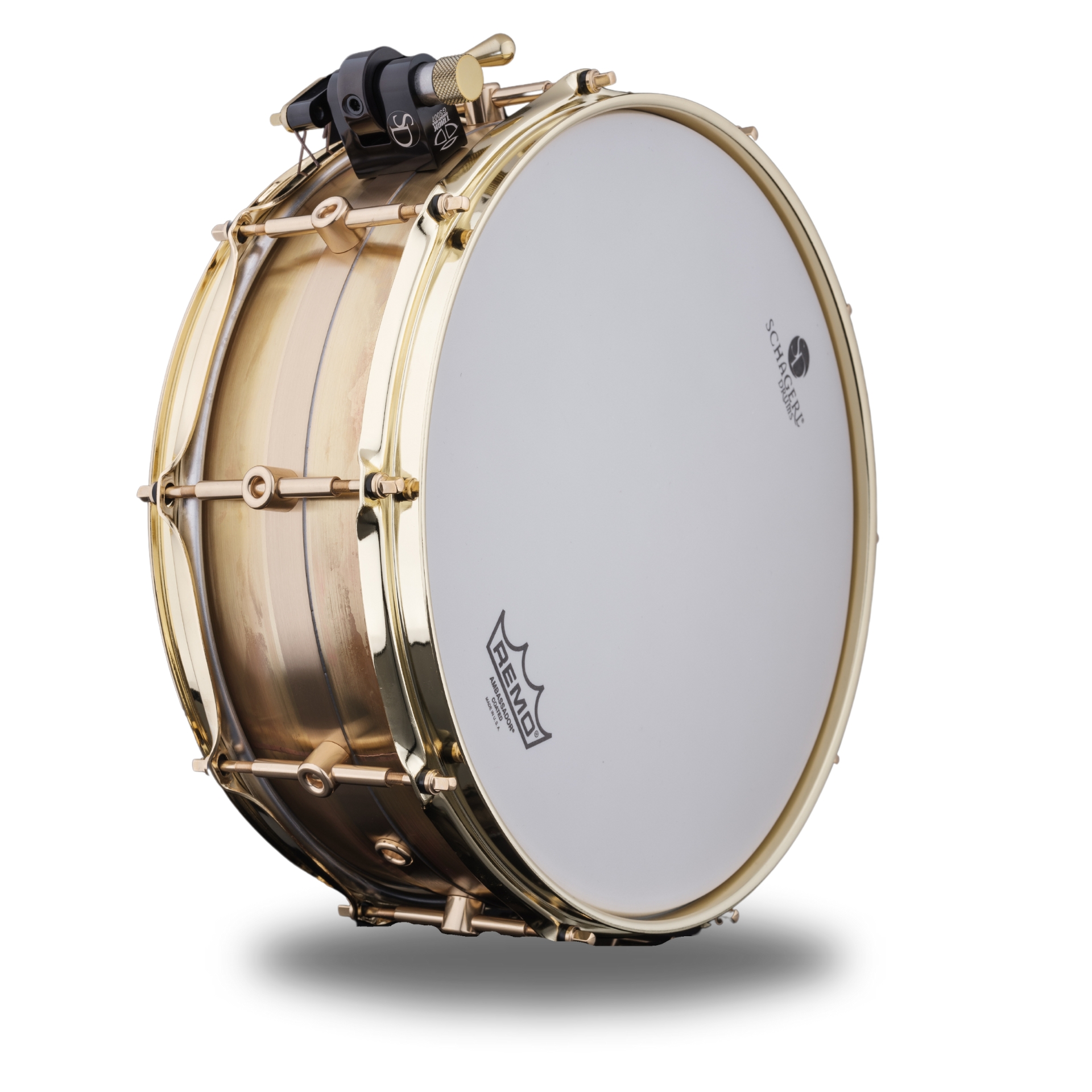 Schagerl Antares Snare Drum 14"x5" Brass Lacquered