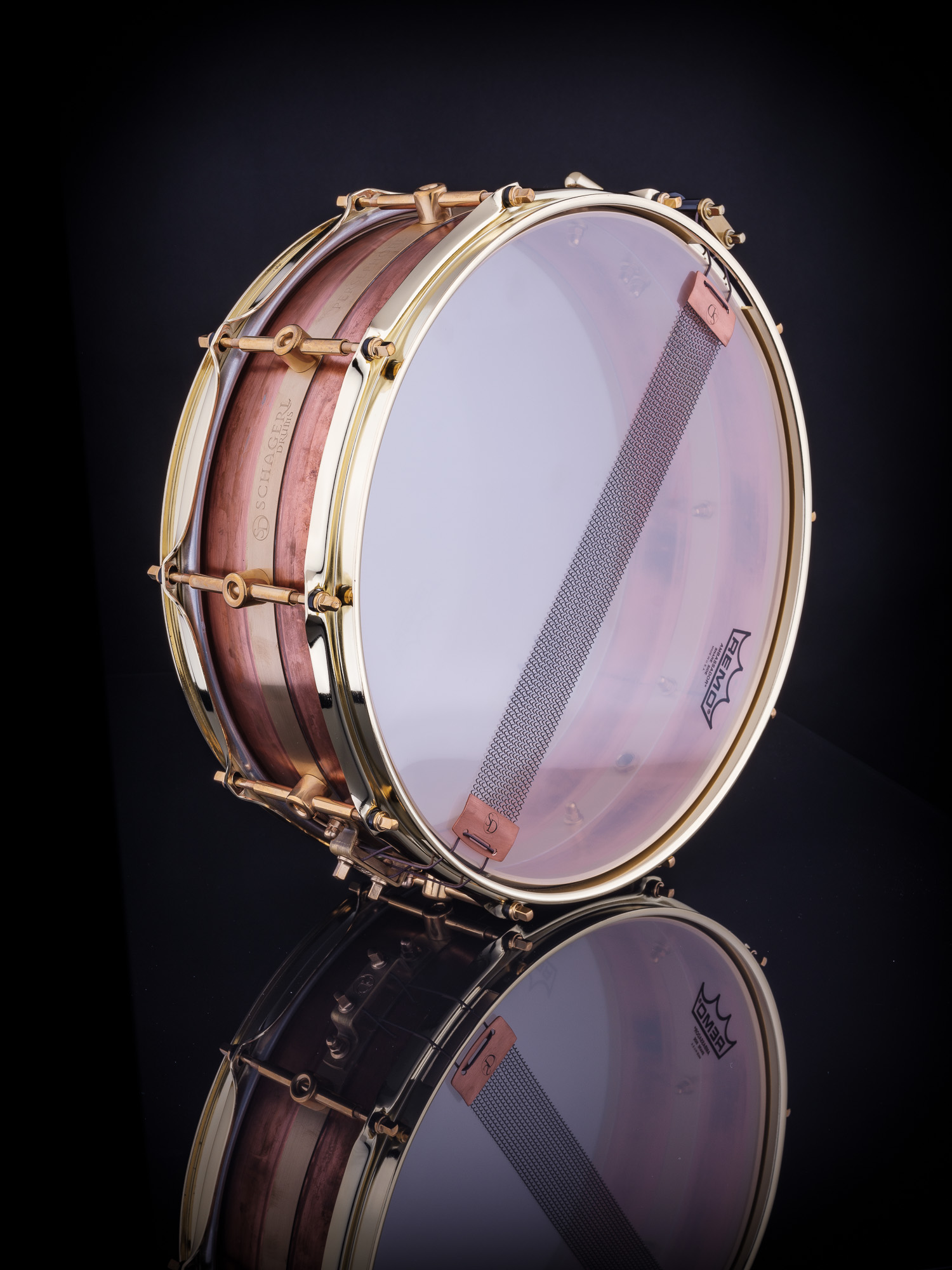 Schagerl Persephone Snare Drum 14"x5" Copper, Raw