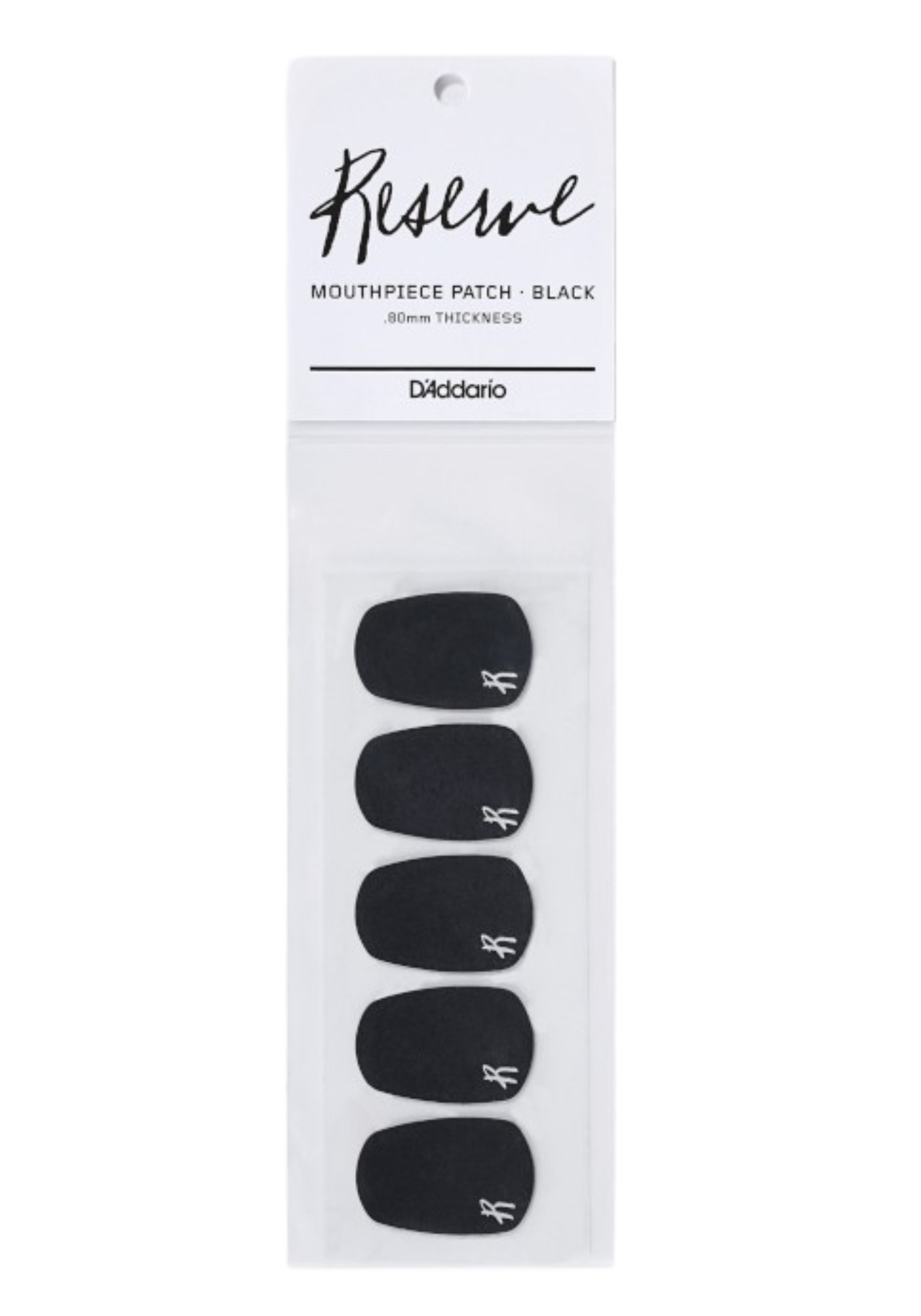 D Addario Bissplatten schwarz (0,8 mm) - 5er Set