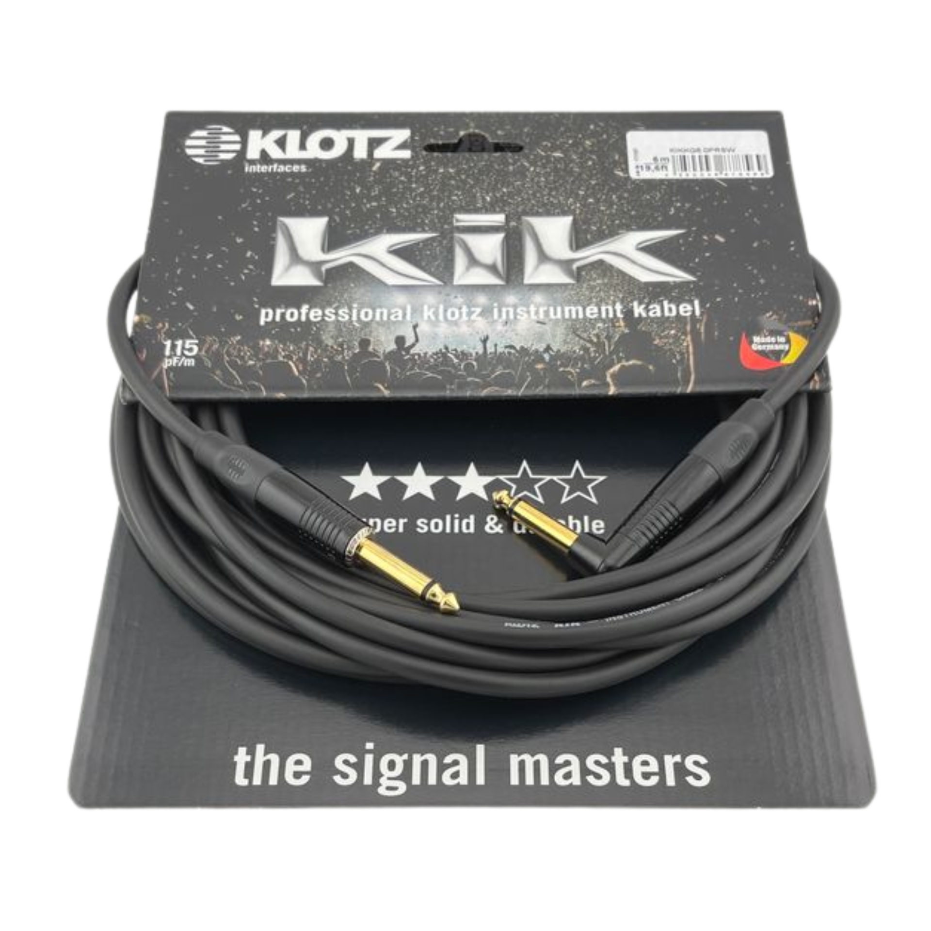 Klotz instrument cable 6m KIK Pro
