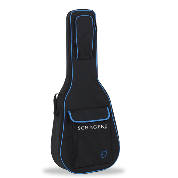 Schagerl Gitarrentasche 4/4 schwarz-blau