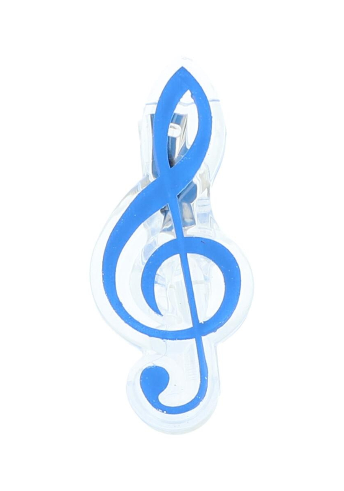 Music clip treble clef - blue Music clip treble clef - blue