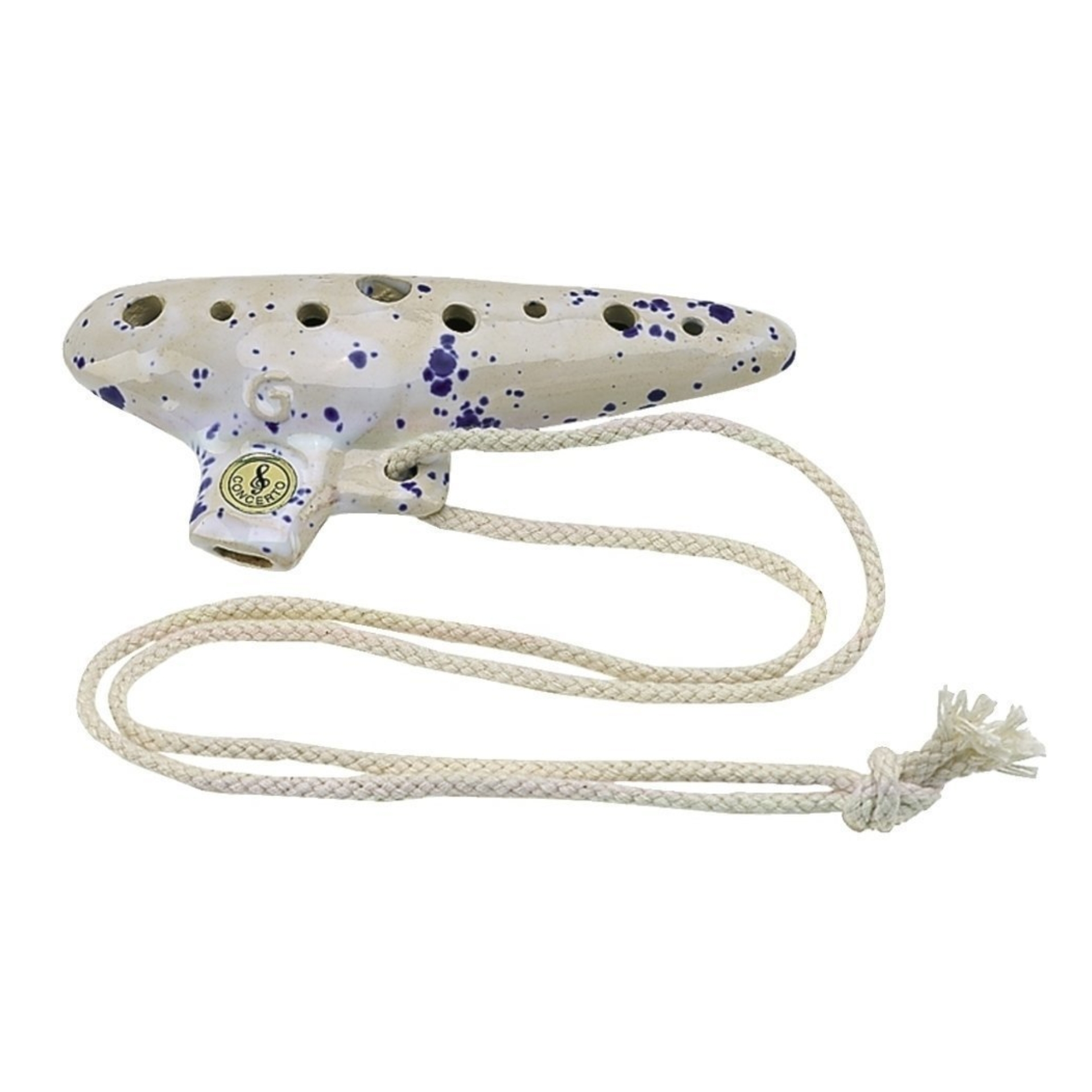 Gewa Ocarina Concert F-Tuning 15.0 cm white/blue
