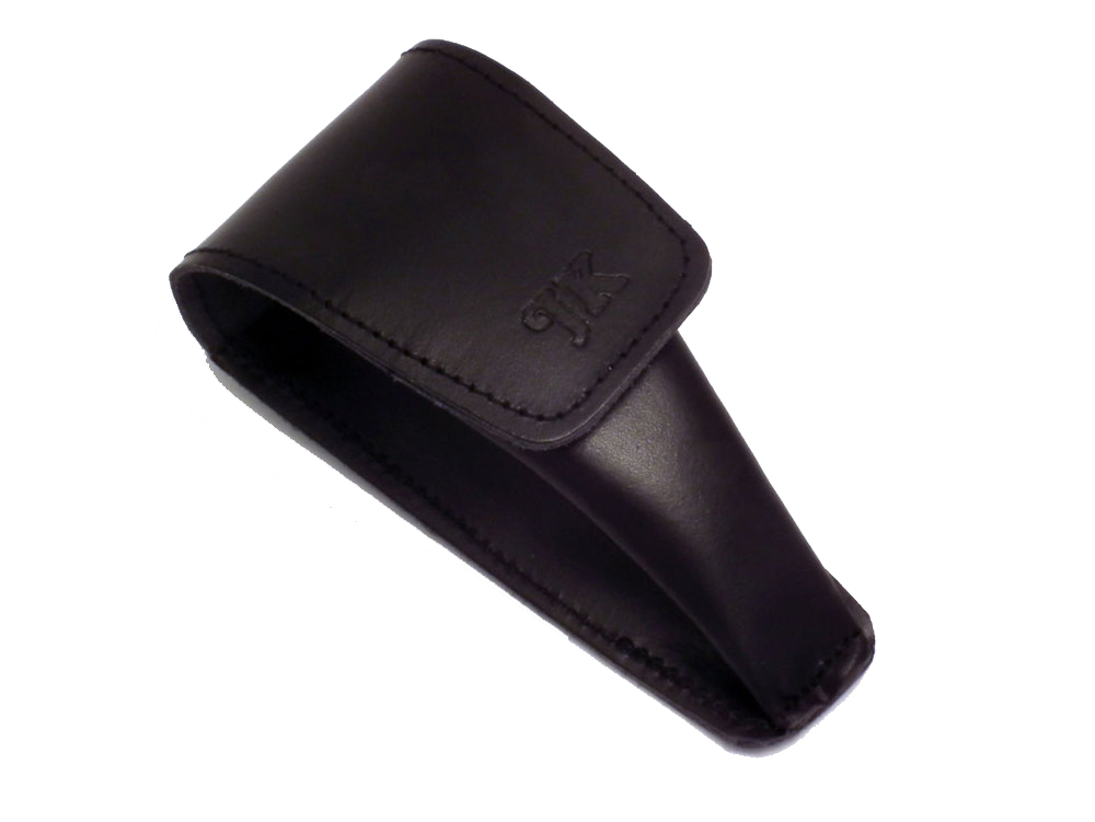 JK Tuba Mouthpiece pouch, leather, hook-and-loop fastener