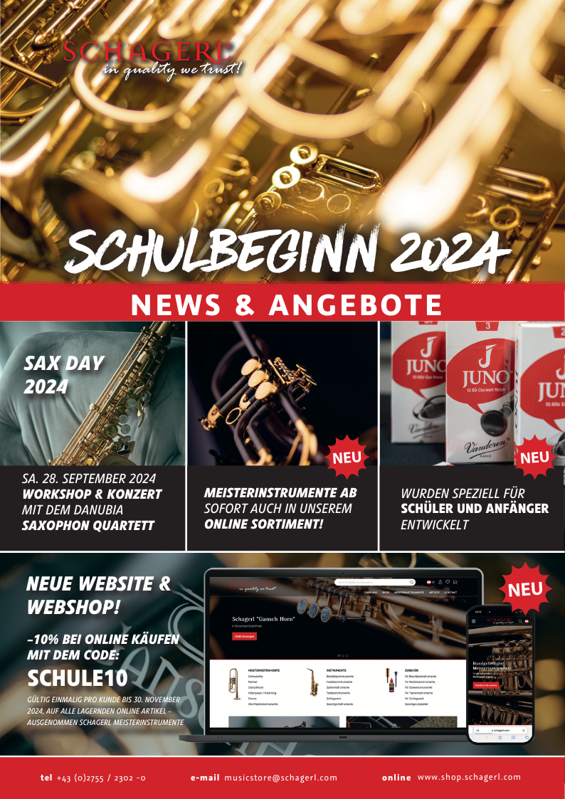 Back to School! Start the new school year with a fresh sound! Schagerl Artist