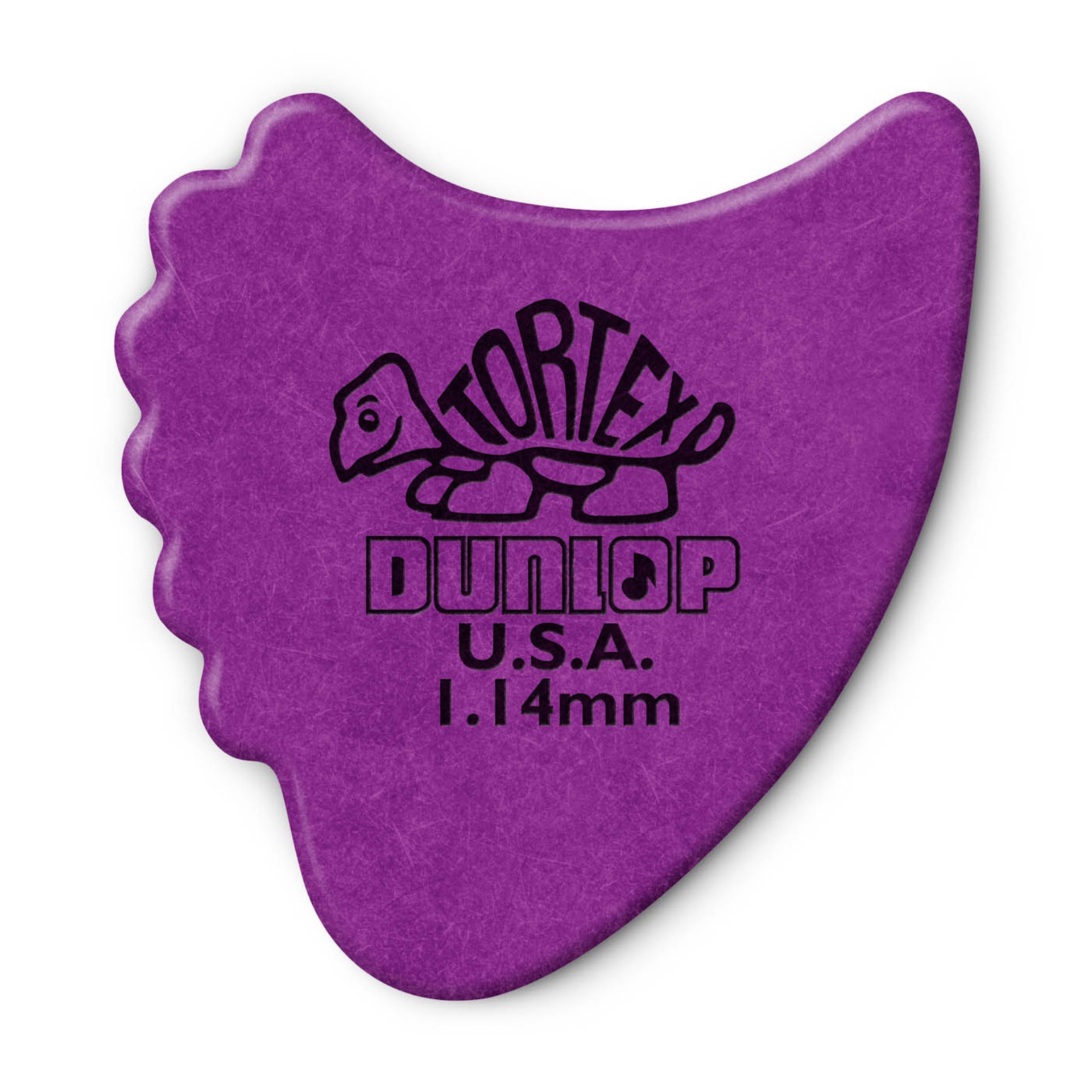 DUNLOP Plektrum Tortex Fin Pick 1,14 lila