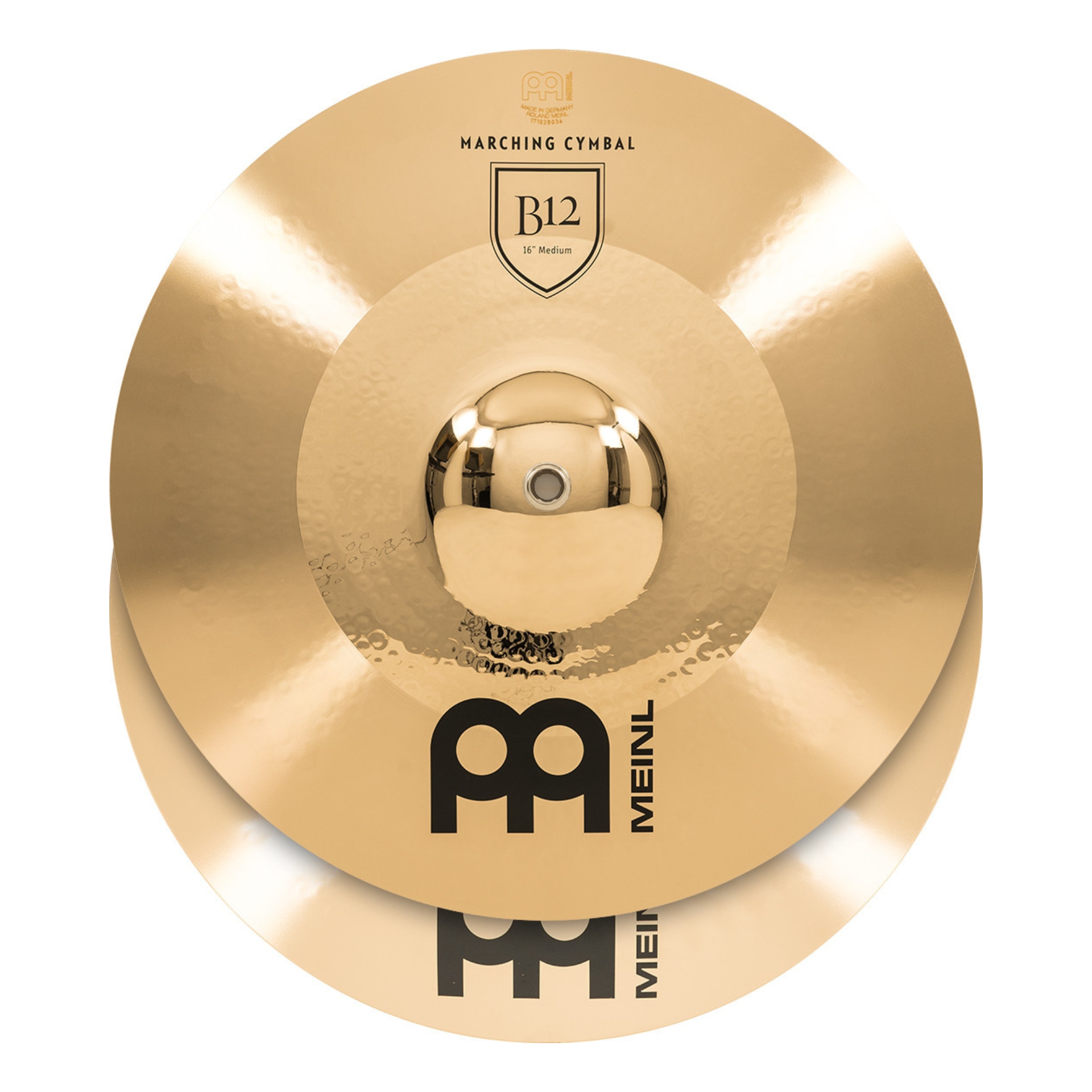 Meinl Marching Cymbals B12 bronze, 18" medium