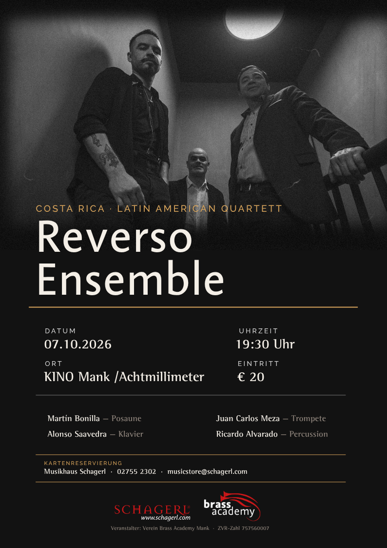 Reverso Ensemble aus Costa Rica – live im Kino Mank Schagerl Artist