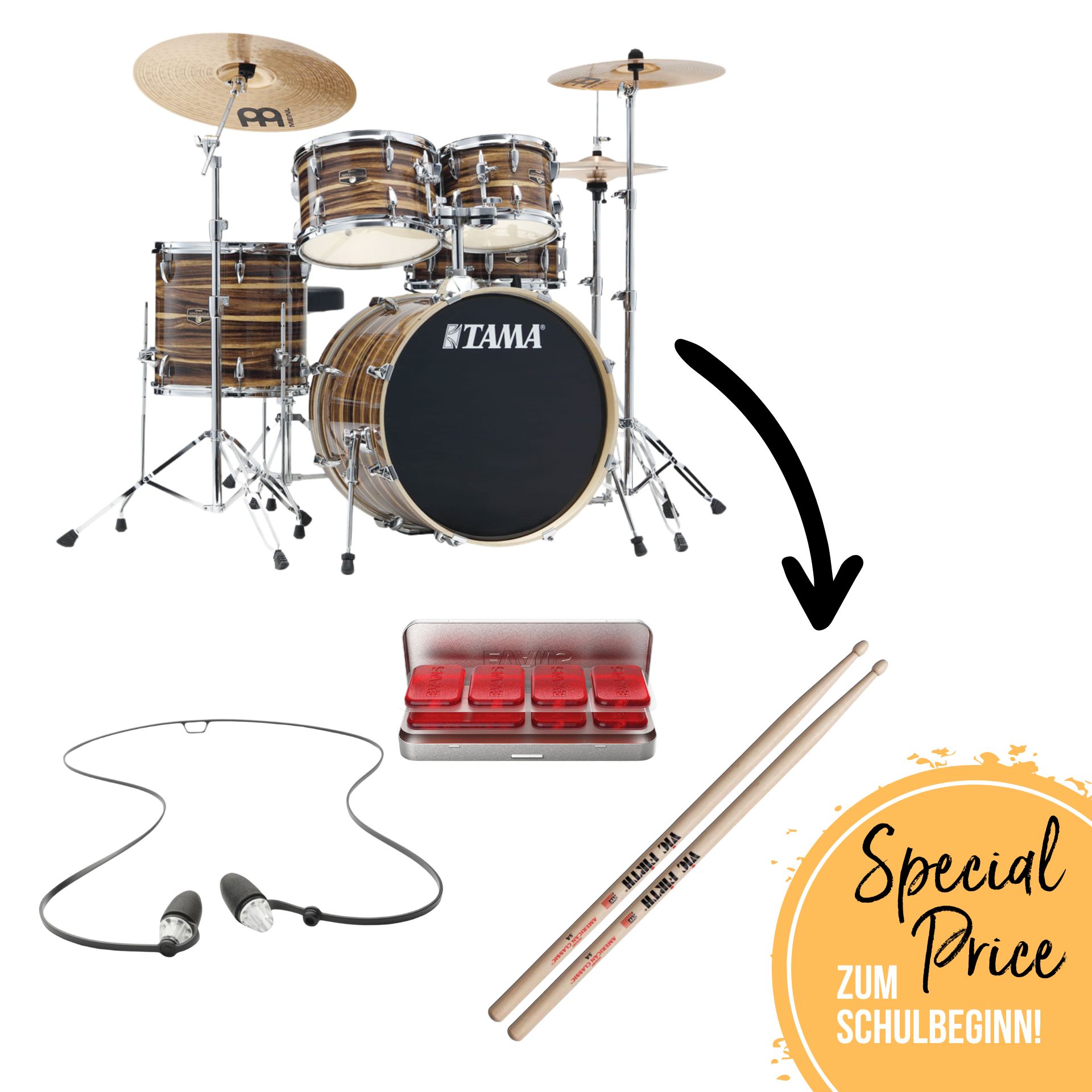 Tama Imperialstar Student Drumset CTW with Cymbals