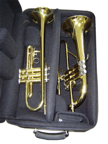 MB Case for 4 Trumpets, Nylon, black