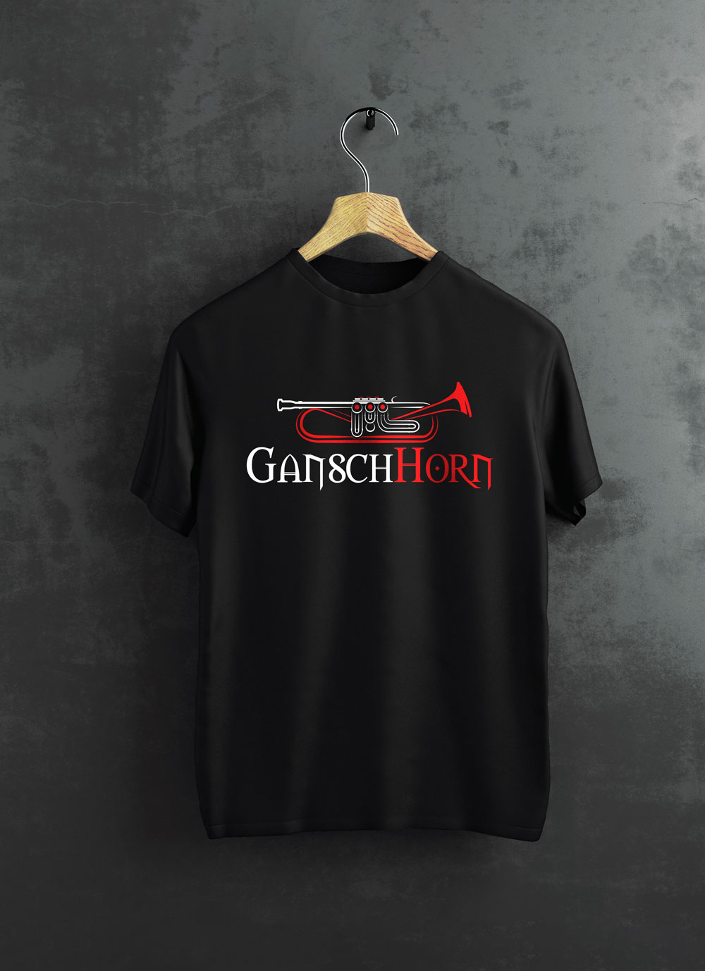 Schagerl Gansch Horn T-Shirt black LARGE 2019