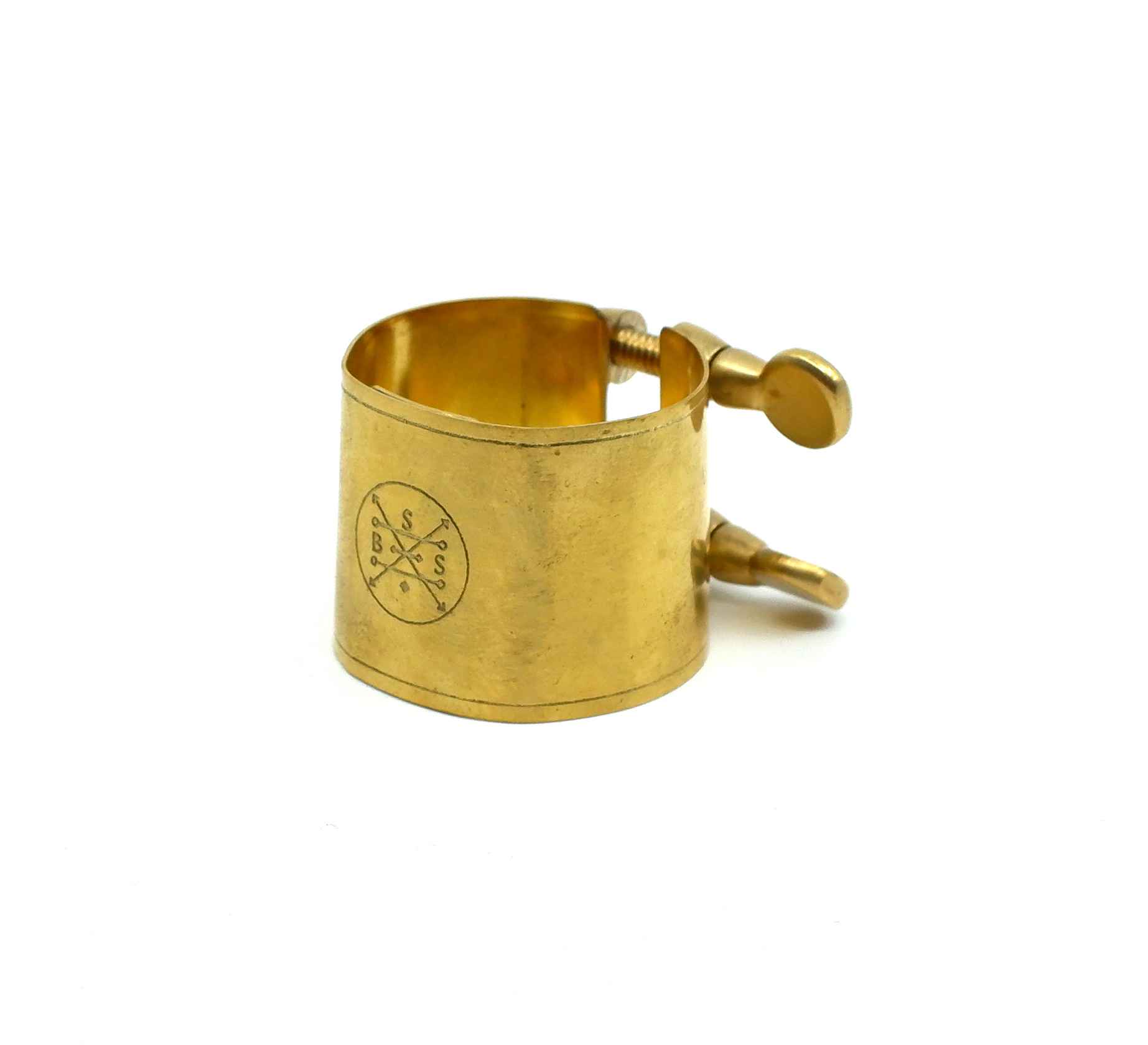 Boston Sax Shop Superlative Alto Ligature, raw brass Boston Sax Shop Superlative Alto Ligature, raw brass